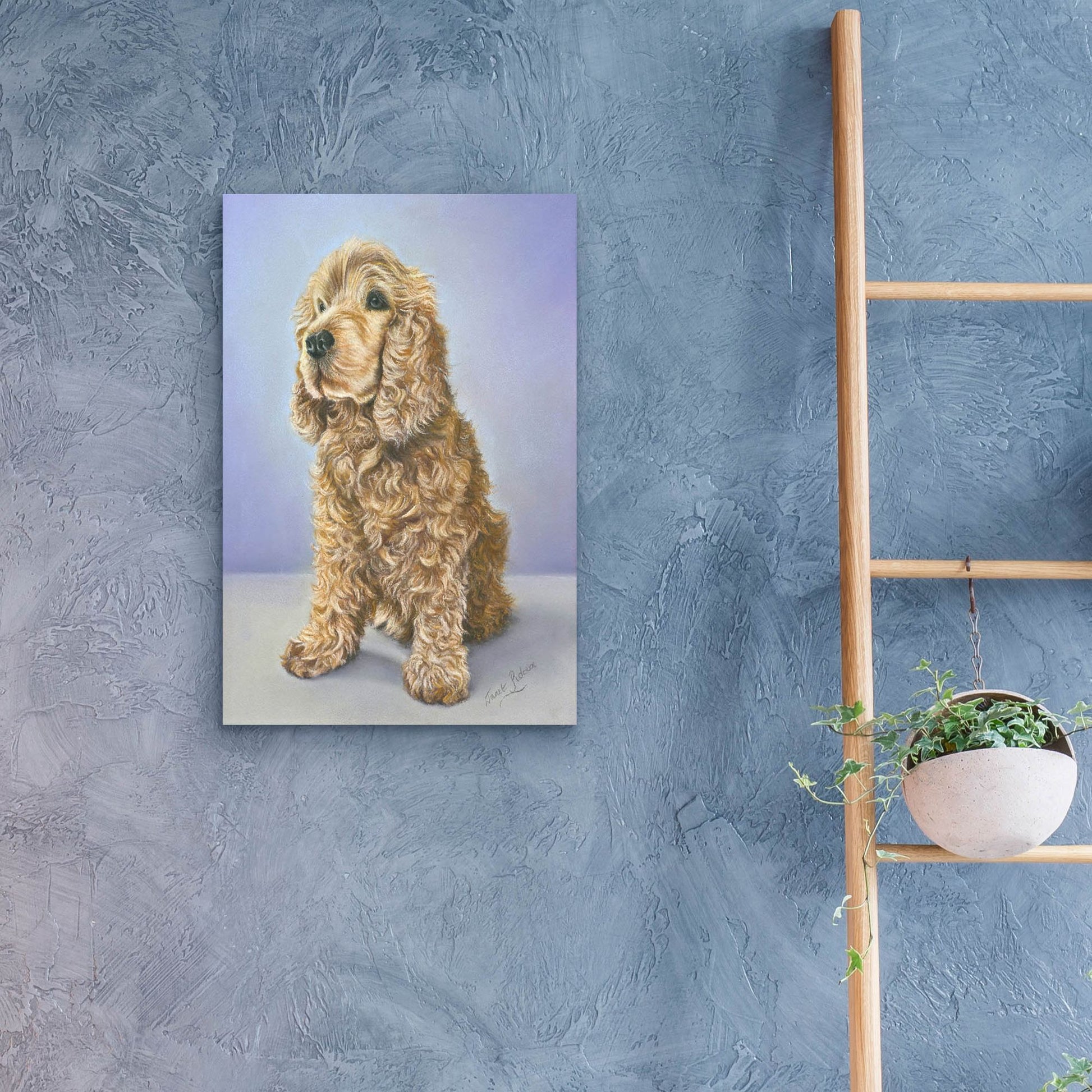 Epic Art 'Tessa' by Janet Pidoux, Acrylic Glass Wall Art,16x24