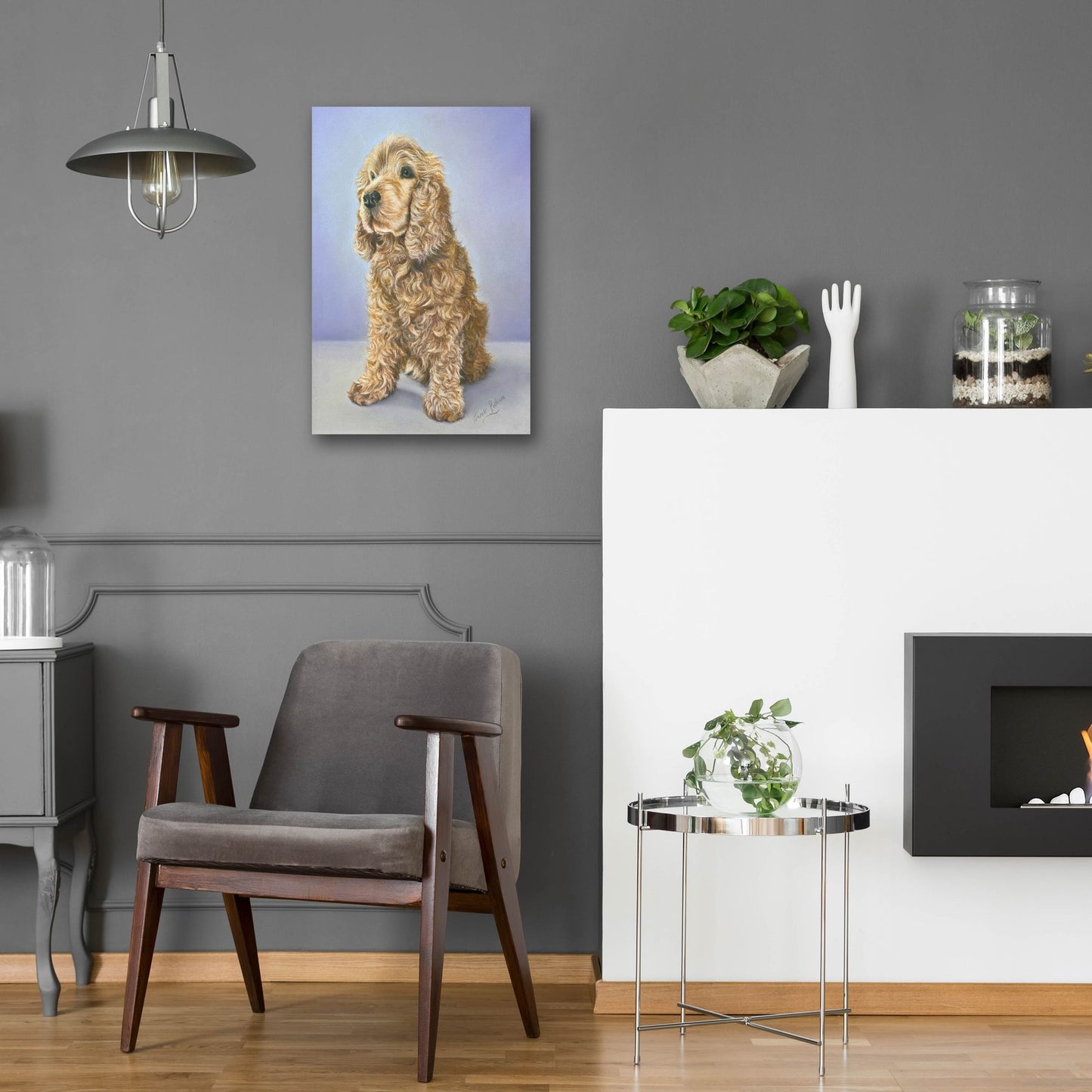 Epic Art 'Tessa' by Janet Pidoux, Acrylic Glass Wall Art,16x24