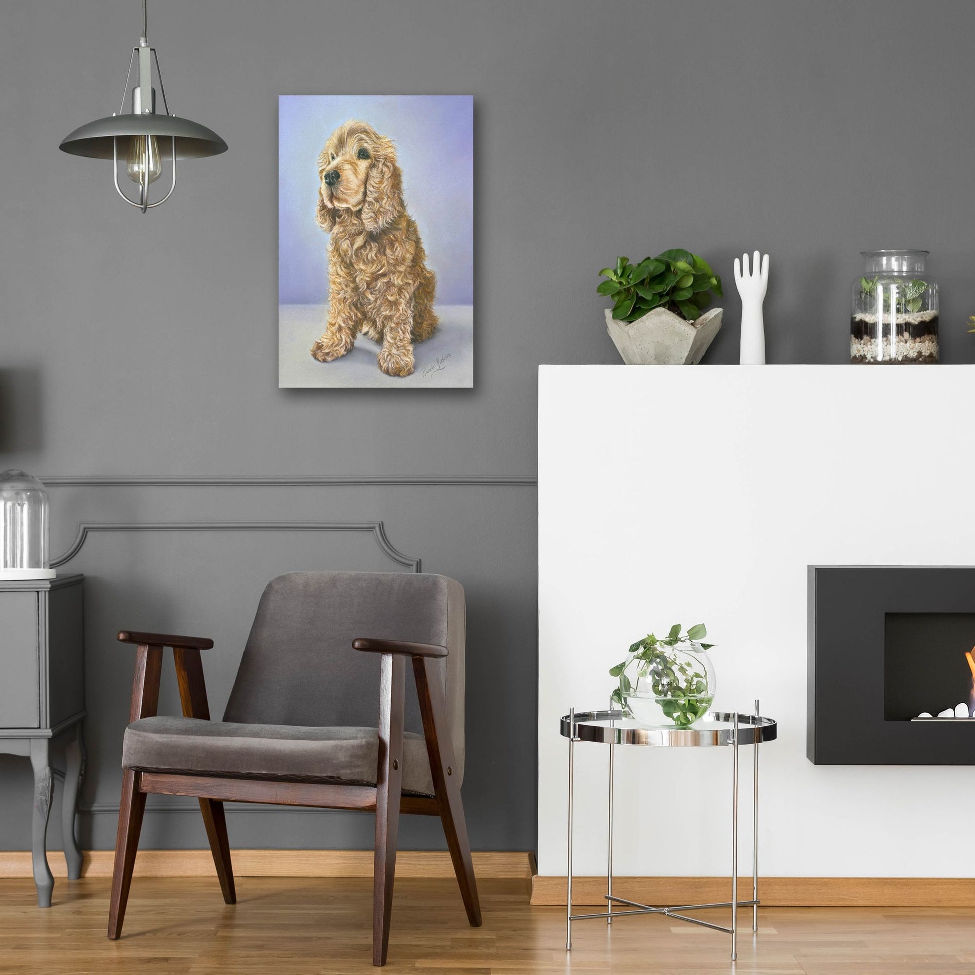 Epic Art 'Tessa' by Janet Pidoux, Acrylic Glass Wall Art,16x24