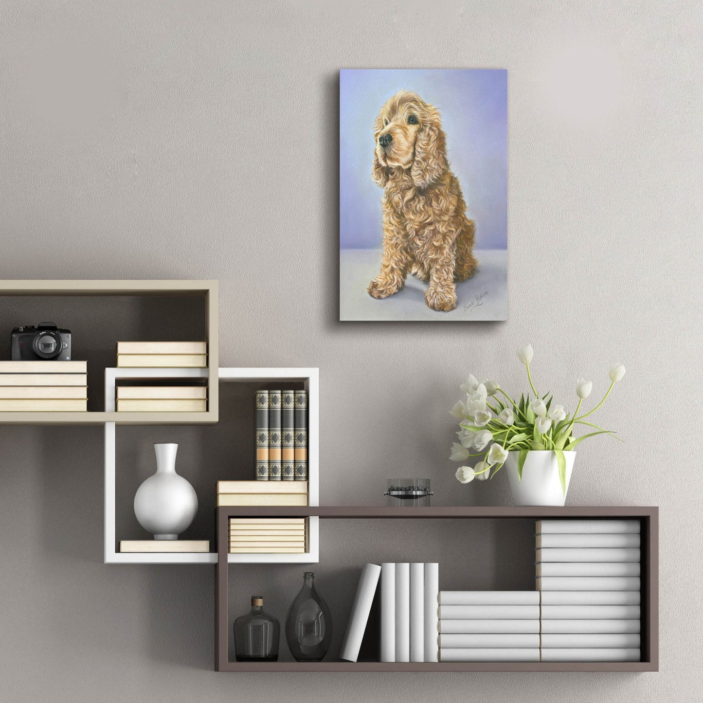 Epic Art 'Tessa' by Janet Pidoux, Acrylic Glass Wall Art,16x24