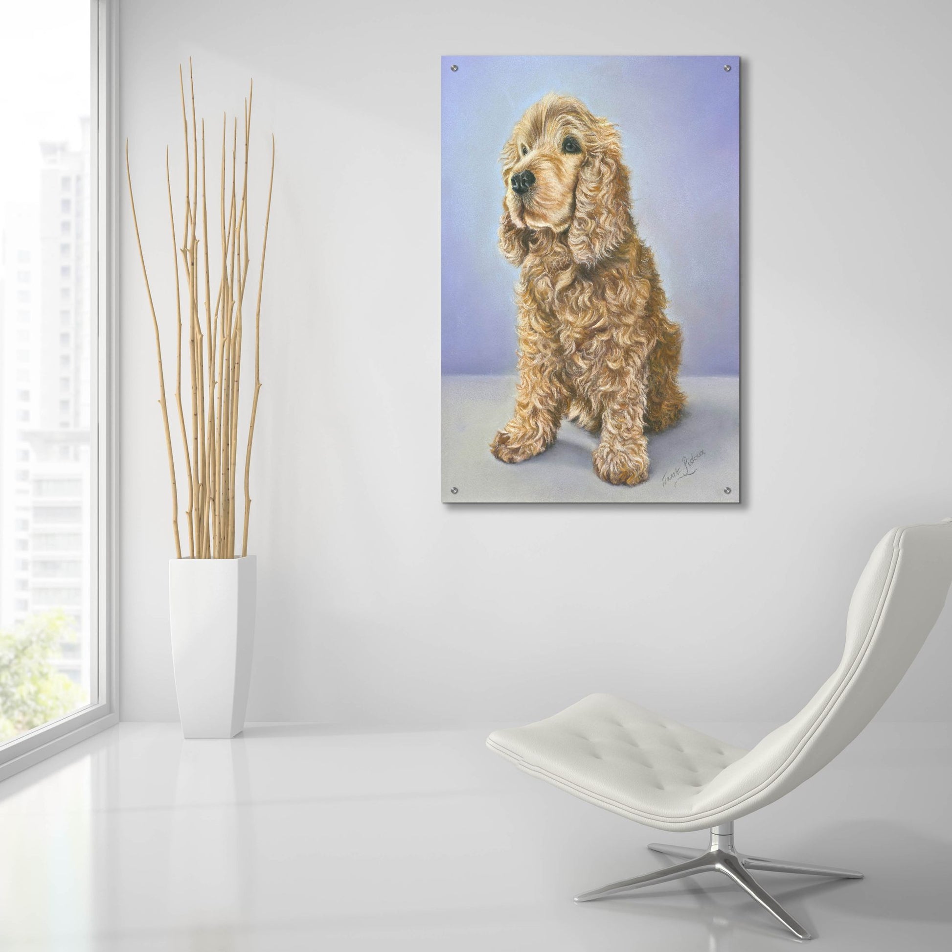 Epic Art 'Tessa' by Janet Pidoux, Acrylic Glass Wall Art,24x36