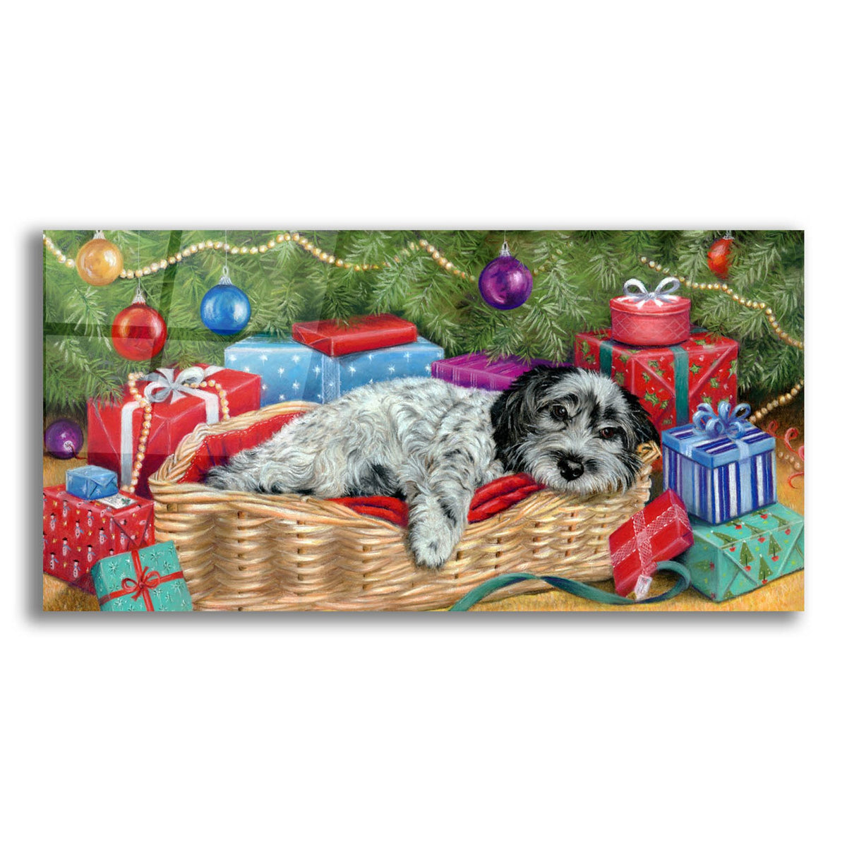 Epic Art 'The Night Before Christmas' by Janet Pidoux, Acrylic Glass Wall Art