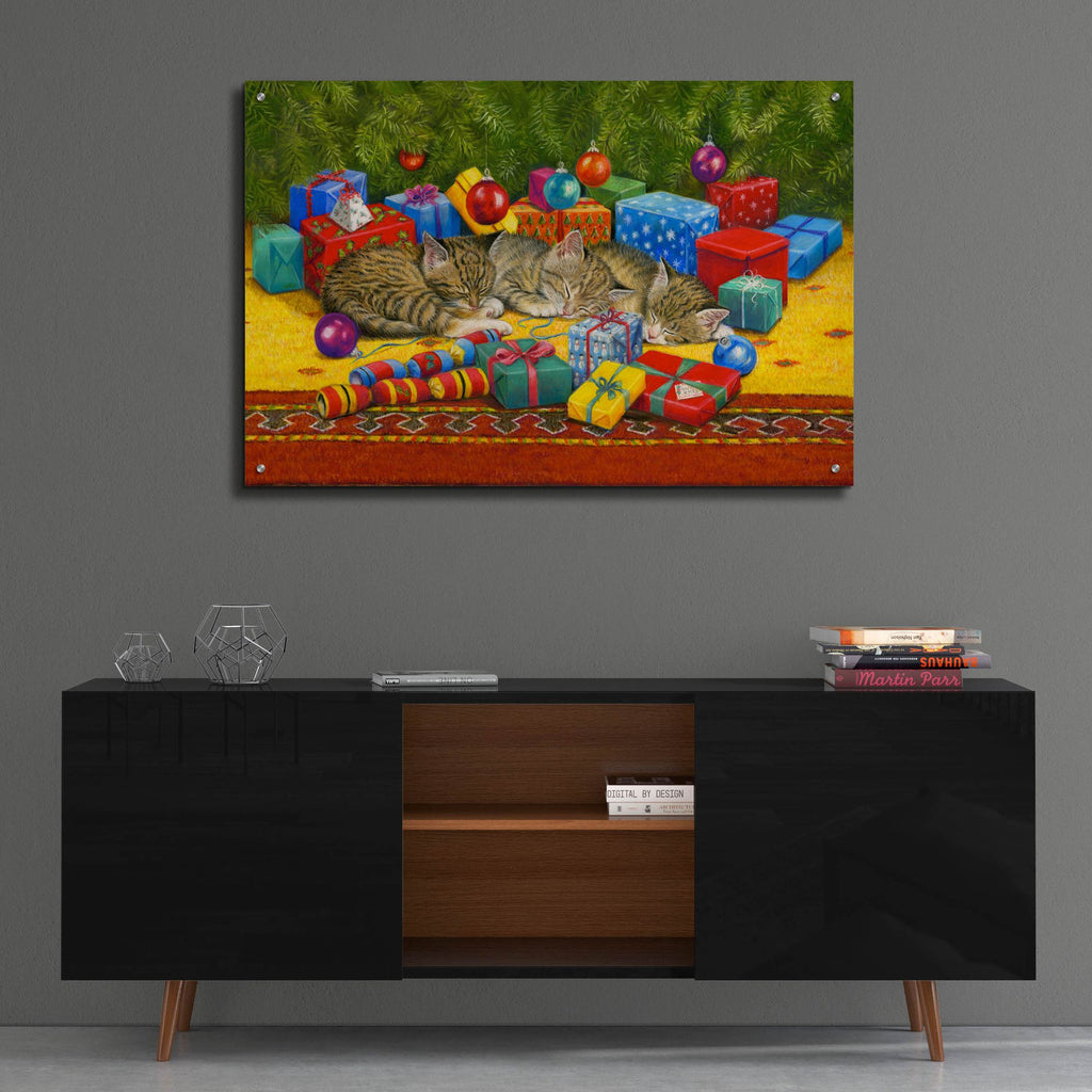 Epic Art 'Under The Christmas Tree' by Janet Pidoux, Acrylic Glass Wall Art,36x24