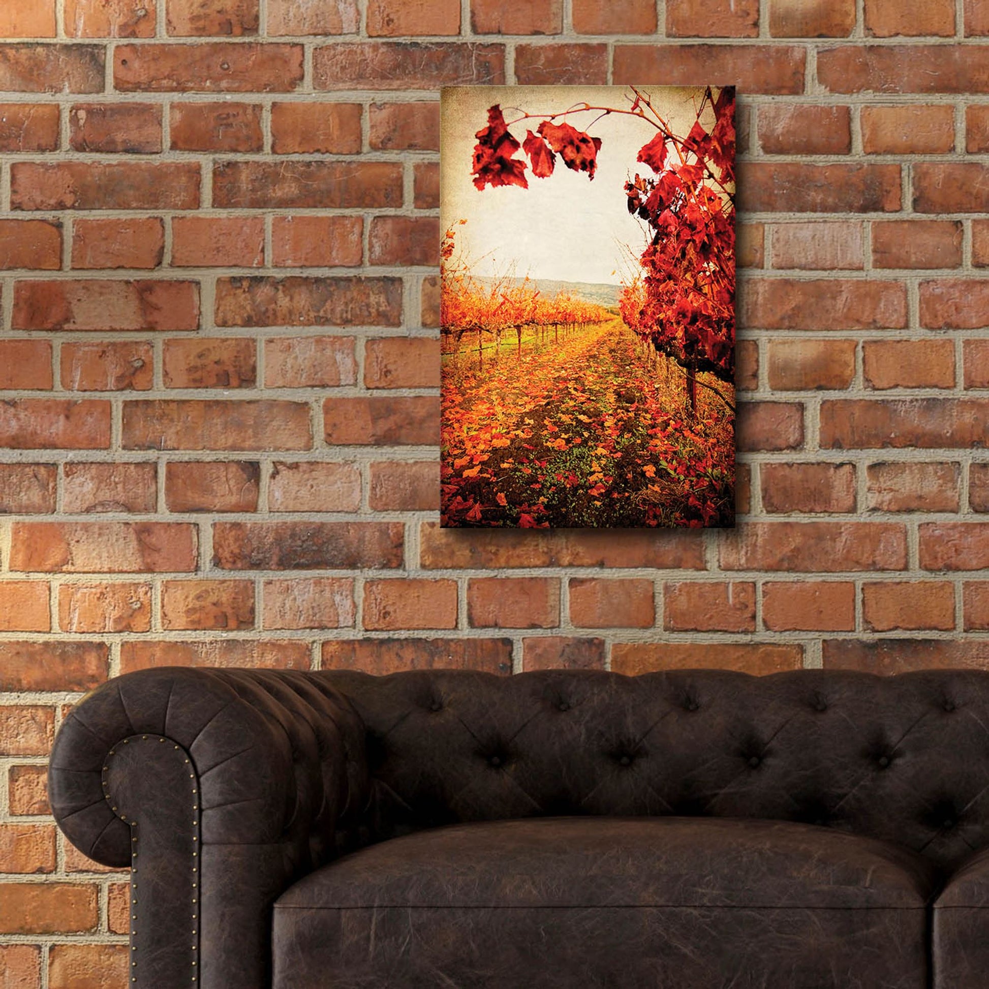 Epic Art 'Autumn Vines' by Jessica Rogers, Acrylic Glass Wall Art,16x24