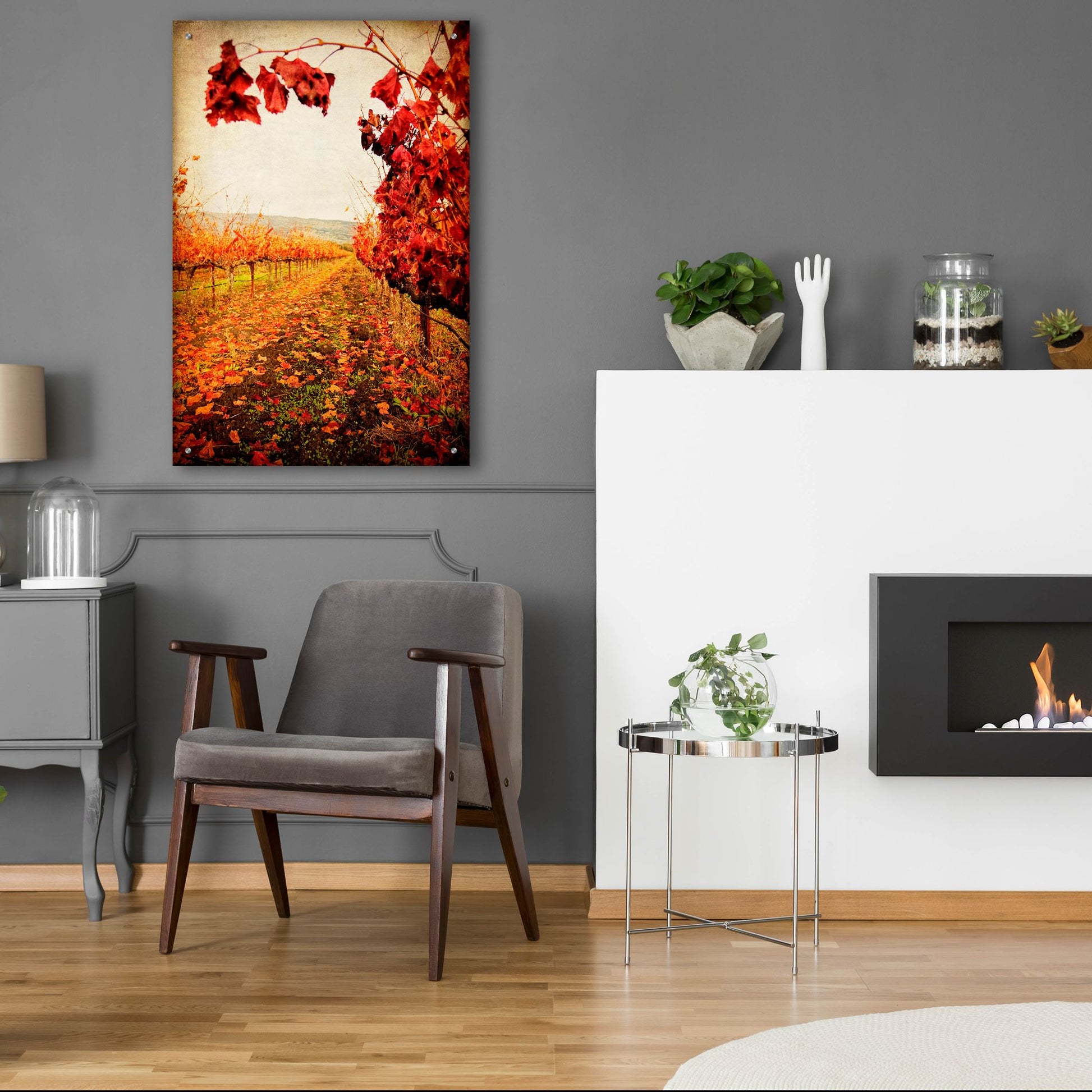 Epic Art 'Autumn Vines' by Jessica Rogers, Acrylic Glass Wall Art,24x36