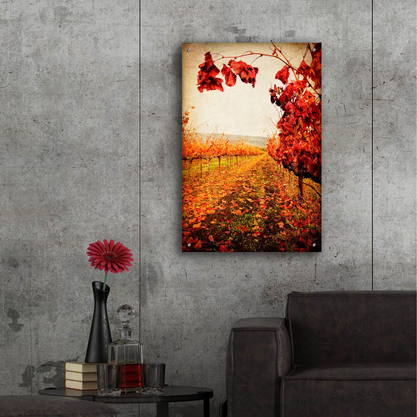 Epic Art 'Autumn Vines' by Jessica Rogers, Acrylic Glass Wall Art,24x36