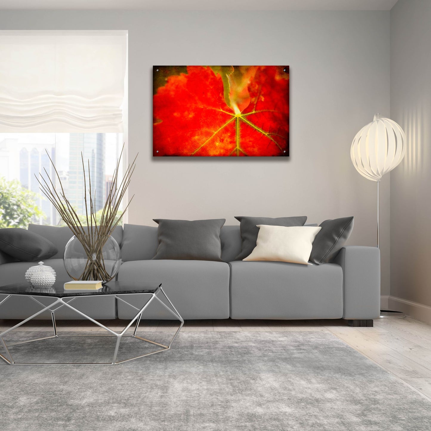 Epic Art 'Autumn'S Fire' by Jessica Rogers, Acrylic Glass Wall Art,36x24