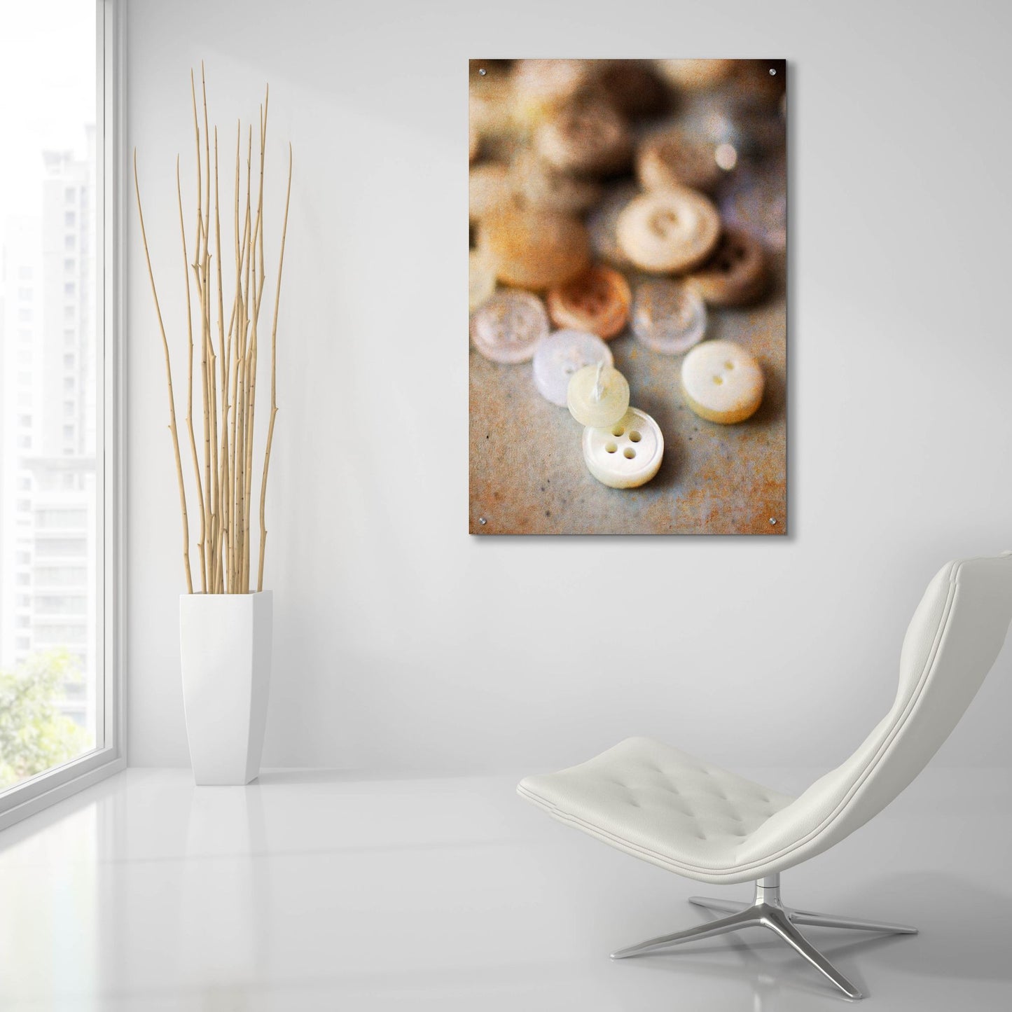 Epic Art 'Button Stash' by Jessica Rogers, Acrylic Glass Wall Art,24x36