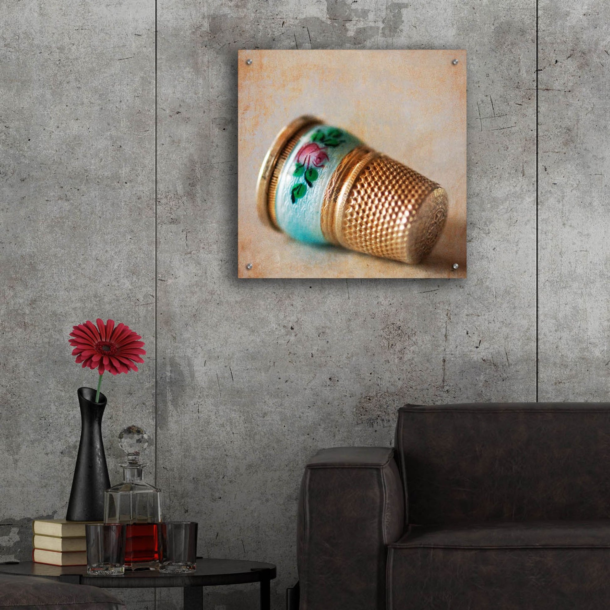 Epic Art 'Heirloom Thimble' by Jessica Rogers, Acrylic Glass Wall Art,24x24