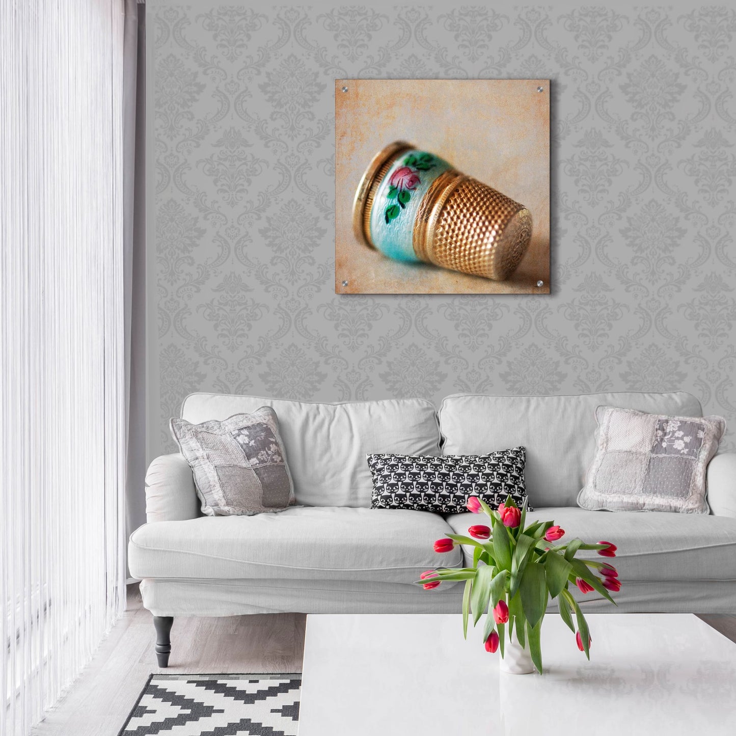 Epic Art 'Heirloom Thimble' by Jessica Rogers, Acrylic Glass Wall Art,24x24