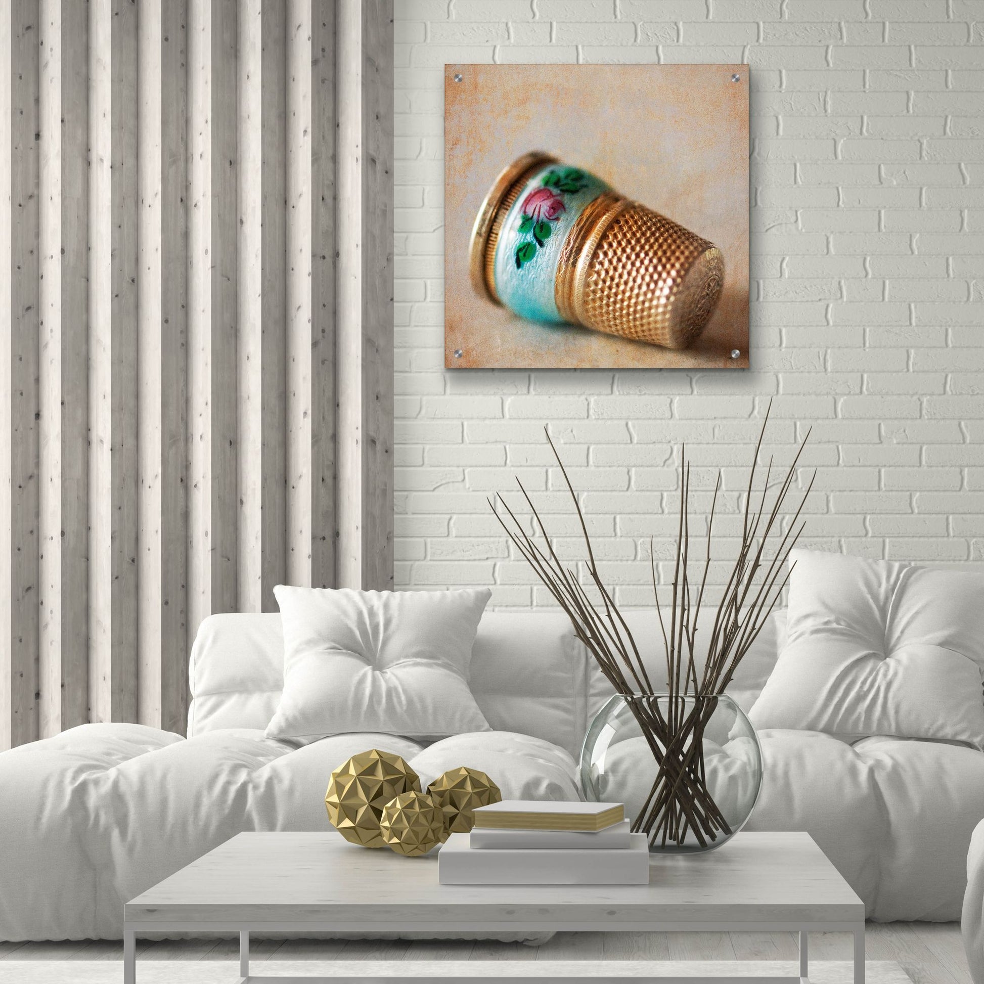 Epic Art 'Heirloom Thimble' by Jessica Rogers, Acrylic Glass Wall Art,24x24