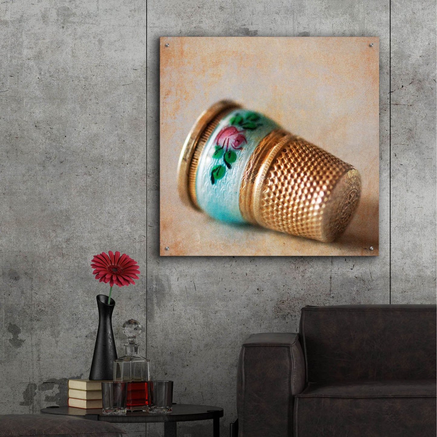 Epic Art 'Heirloom Thimble' by Jessica Rogers, Acrylic Glass Wall Art,36x36