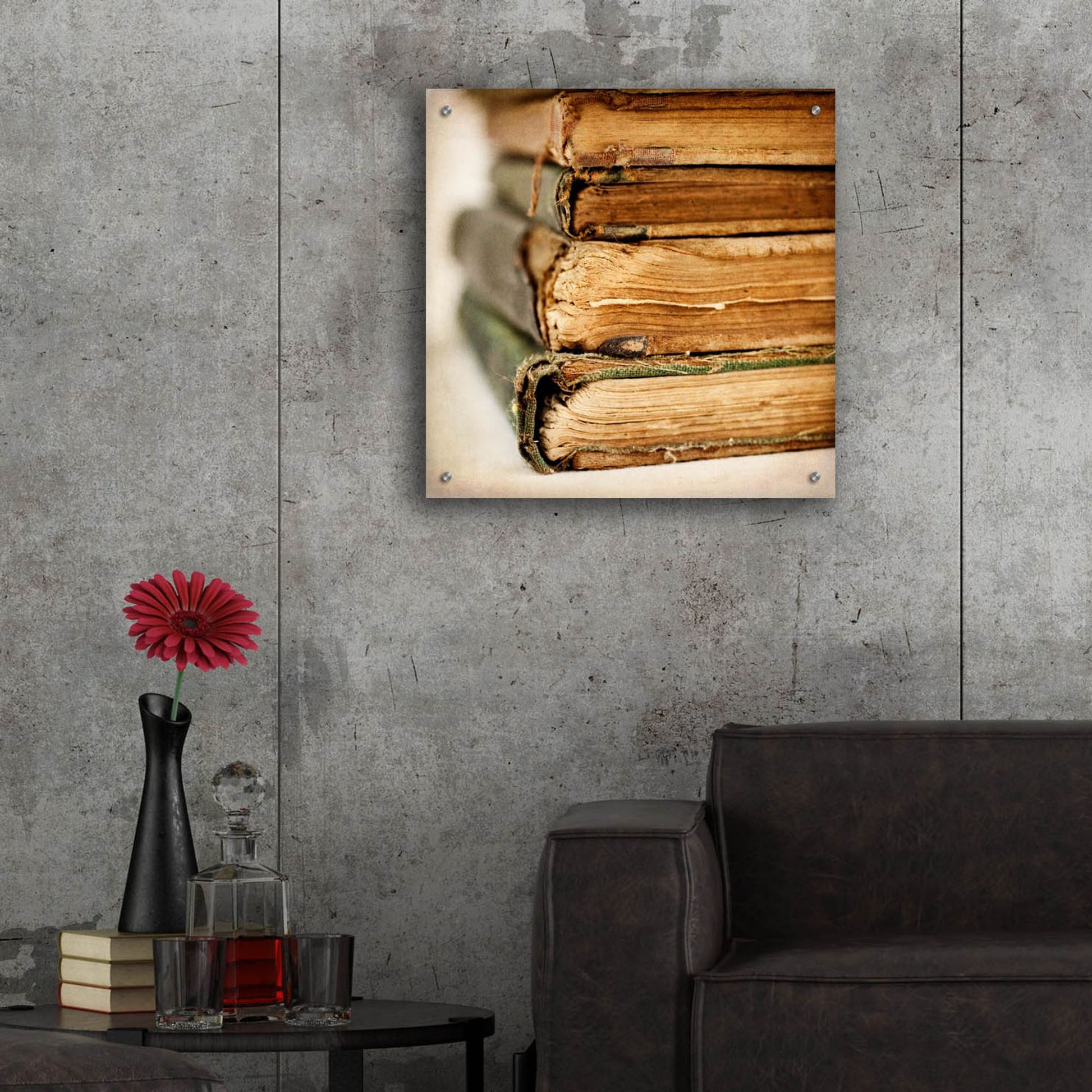 Epic Art 'In The Stacks' by Jessica Rogers, Acrylic Glass Wall Art,24x24