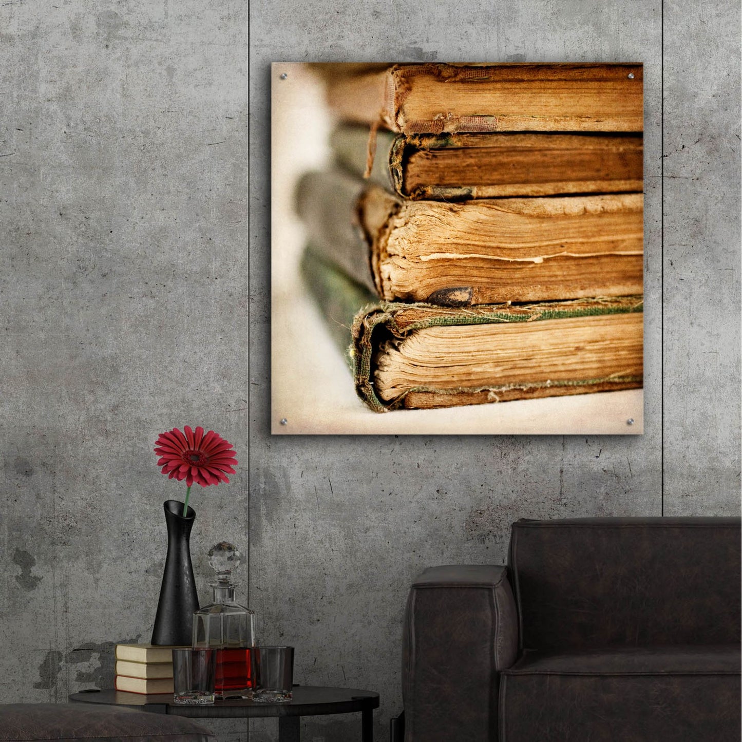 Epic Art 'In The Stacks' by Jessica Rogers, Acrylic Glass Wall Art,36x36