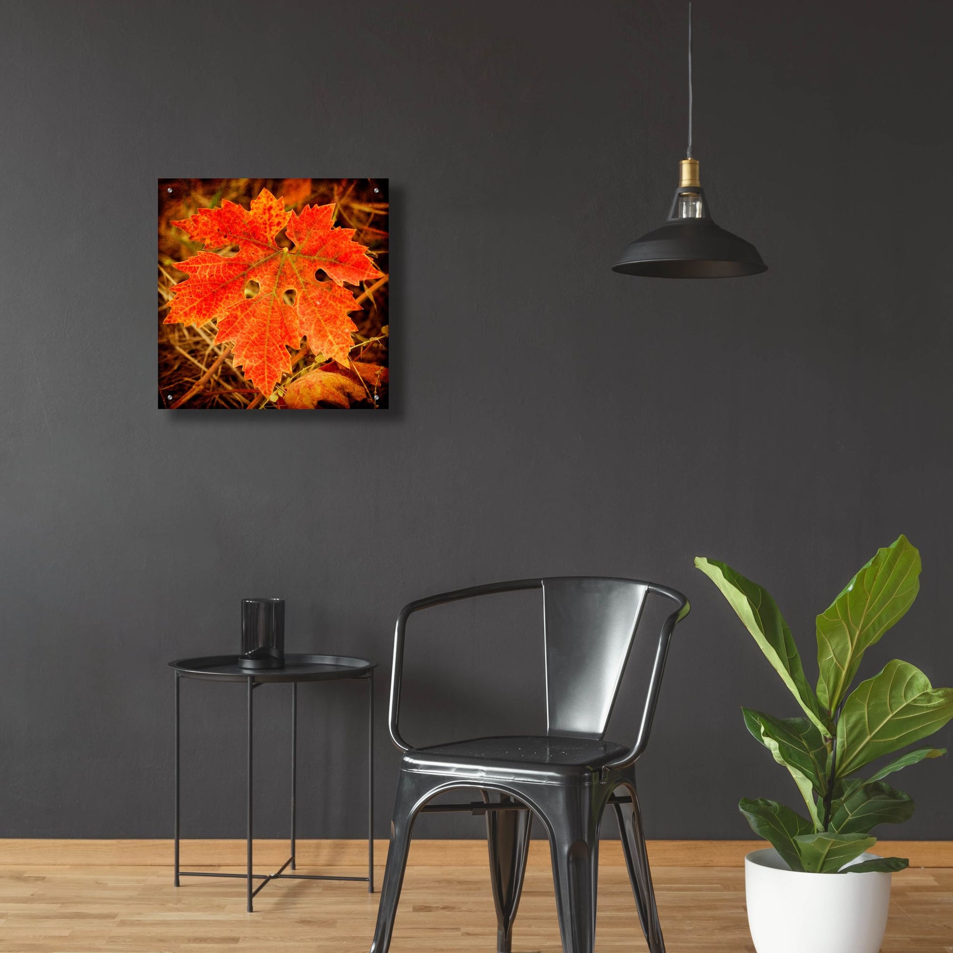 Epic Art 'Ochre Foliage' by Jessica Rogers, Acrylic Glass Wall Art,24x24