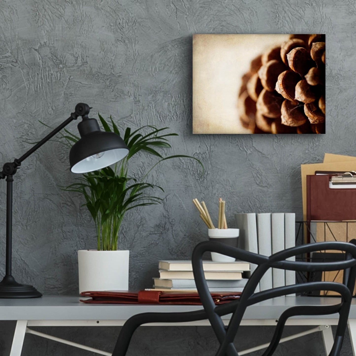 Epic Art 'Pine Cone' by Jessica Rogers, Acrylic Glass Wall Art,16x12