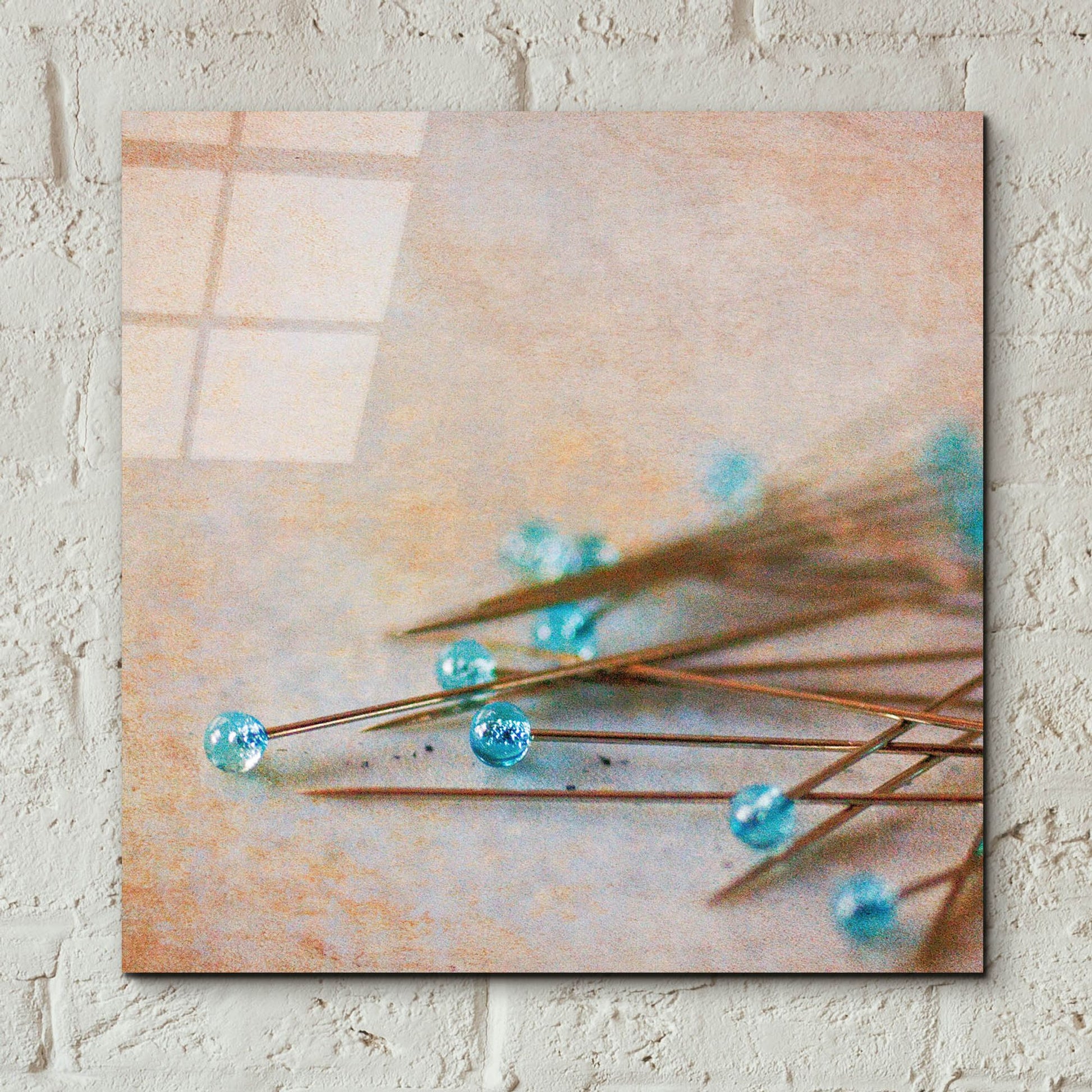 Epic Art 'Pins' by Jessica Rogers, Acrylic Glass Wall Art,12x12