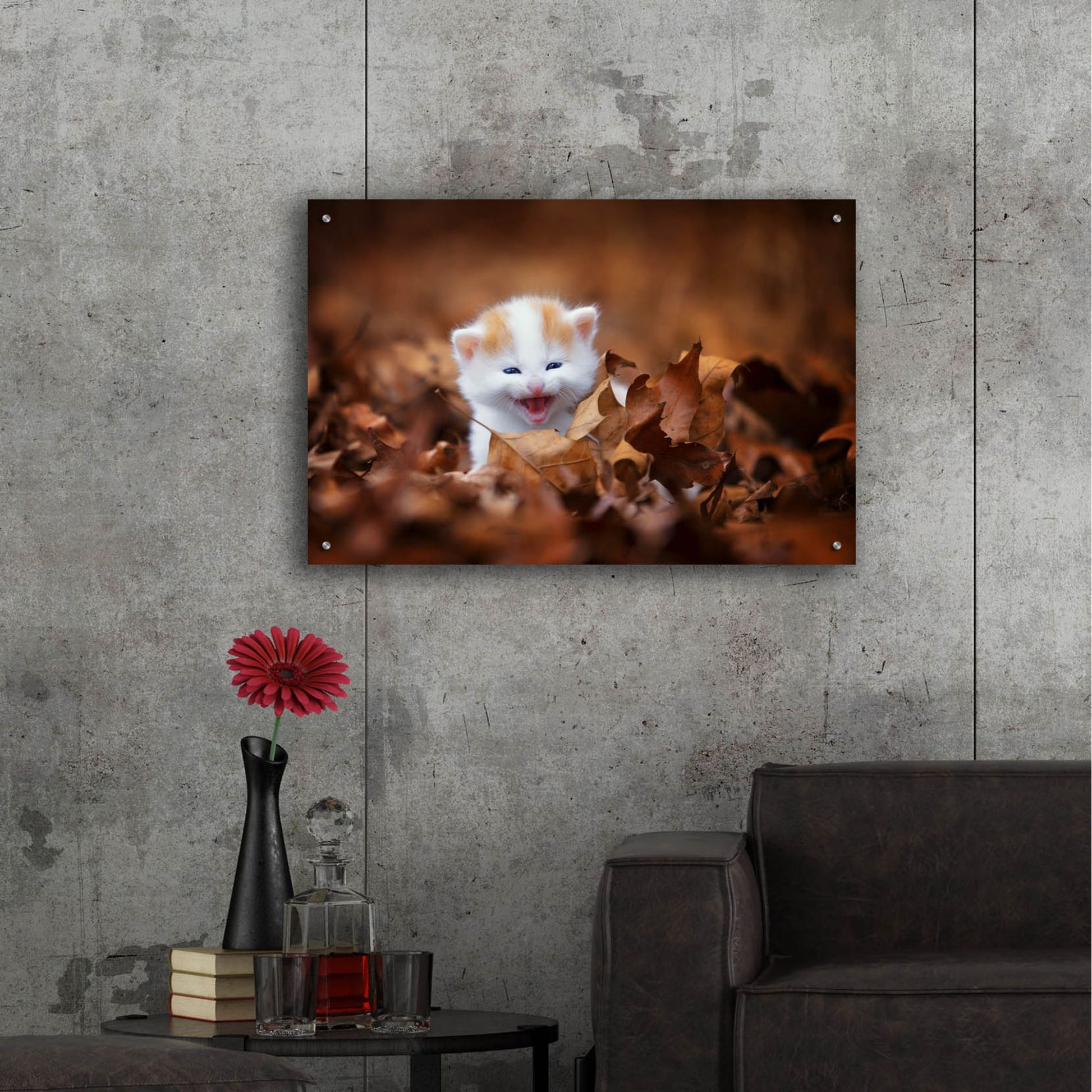 Epic Art 'Crying In The Leaves' by Jonathan Ross, Acrylic Glass Wall Art,36x24