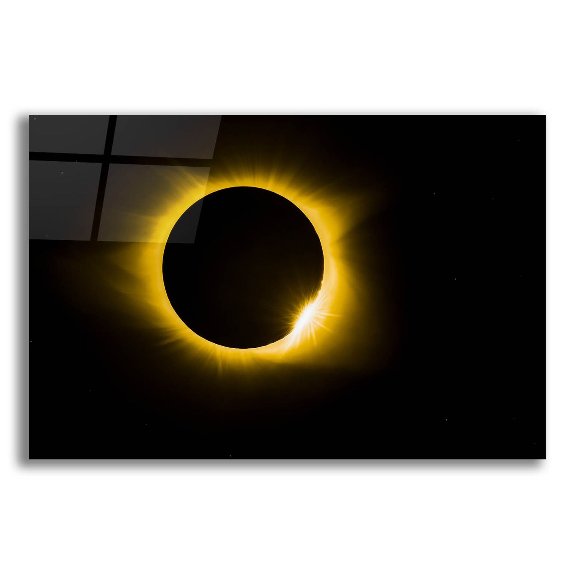 Epic Art 'Diamond Ring Eclipse' by Jonathan Ross, Acrylic Glass Wall Art,16x12