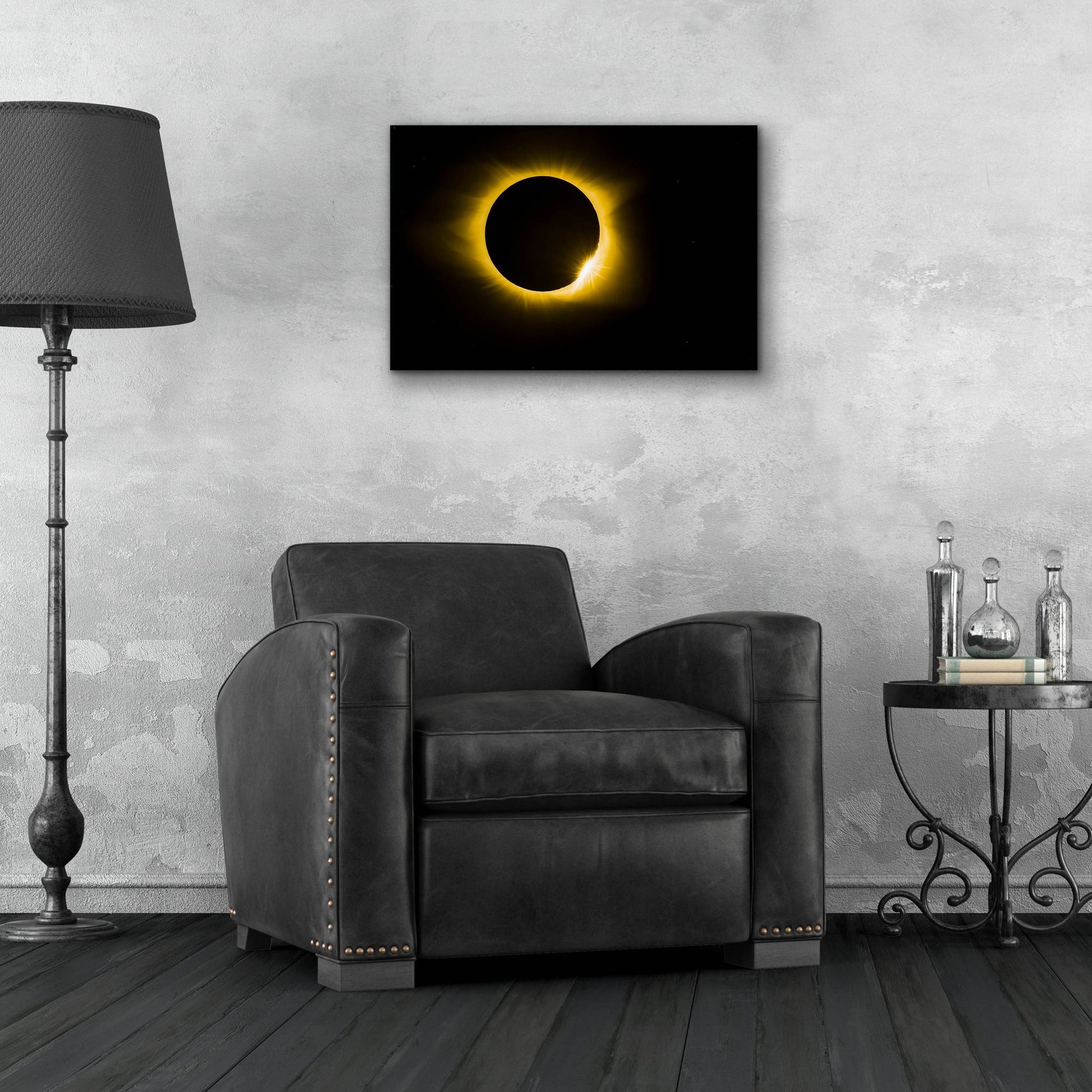 Epic Art 'Diamond Ring Eclipse' by Jonathan Ross, Acrylic Glass Wall Art,24x16