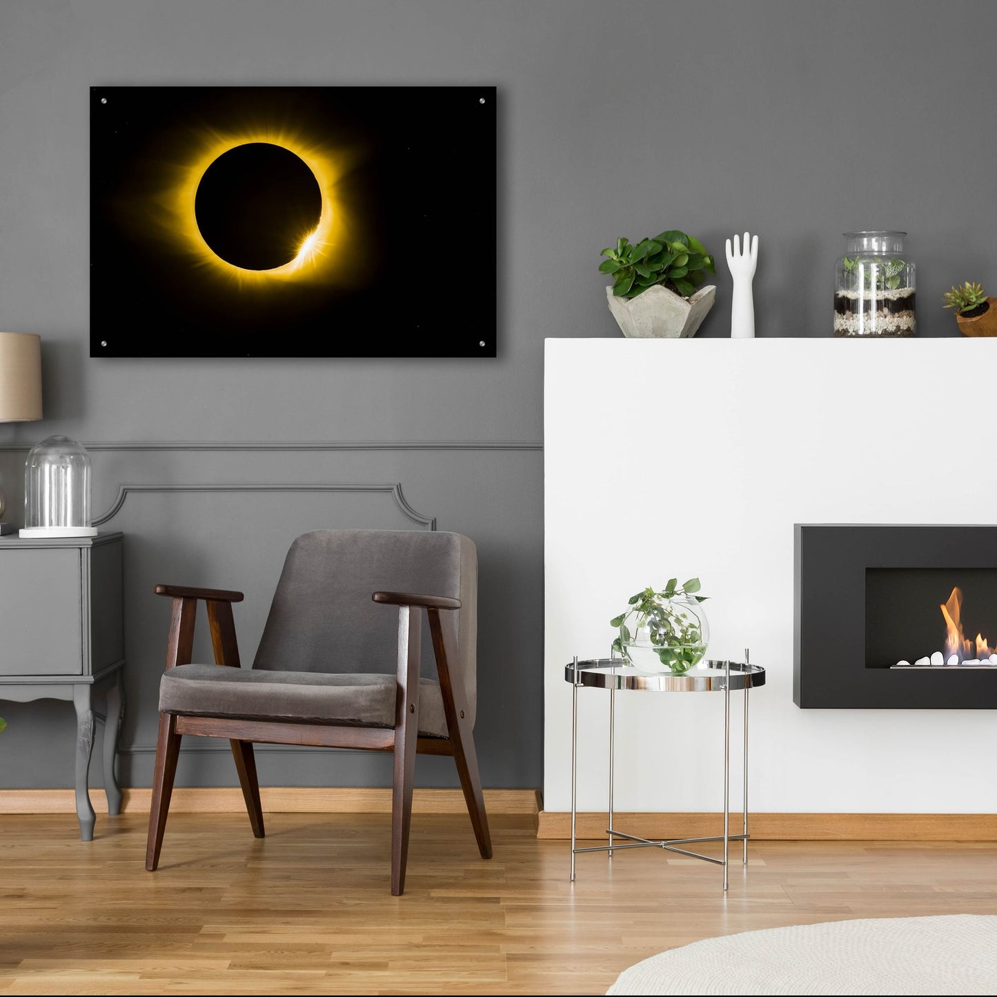 Epic Art 'Diamond Ring Eclipse' by Jonathan Ross, Acrylic Glass Wall Art,36x24