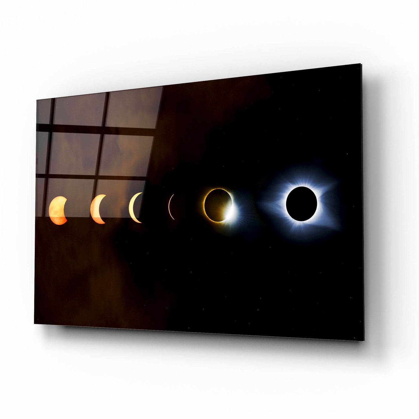 Epic Art 'Great American Eclipse' by Jonathan Ross, Acrylic Glass Wall Art,16x12