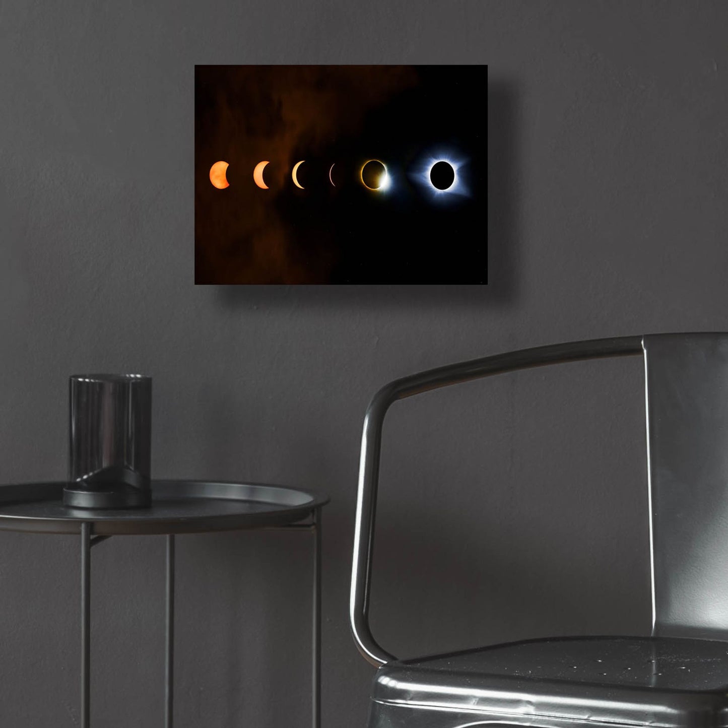 Epic Art 'Great American Eclipse' by Jonathan Ross, Acrylic Glass Wall Art,16x12