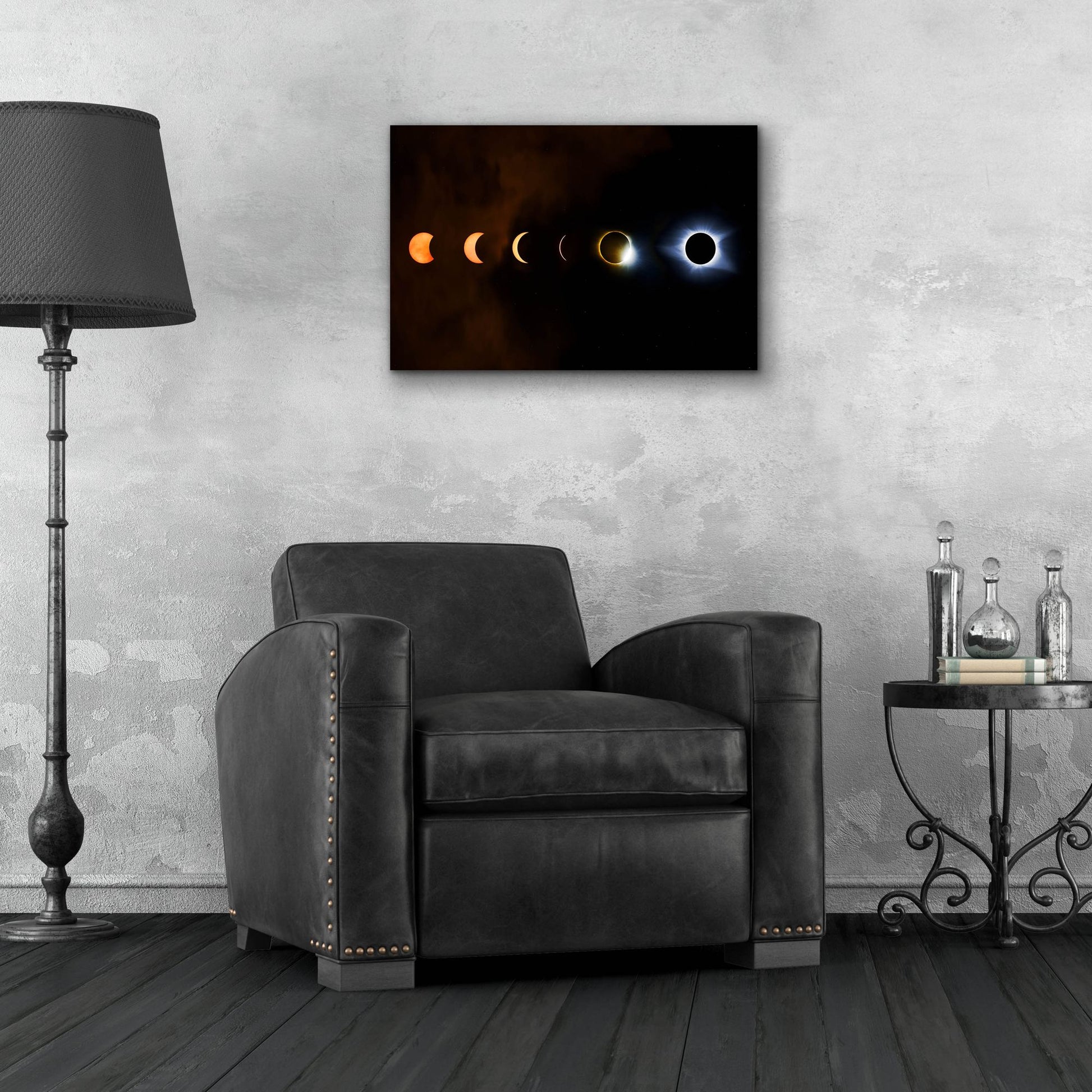 Epic Art 'Great American Eclipse' by Jonathan Ross, Acrylic Glass Wall Art,24x16