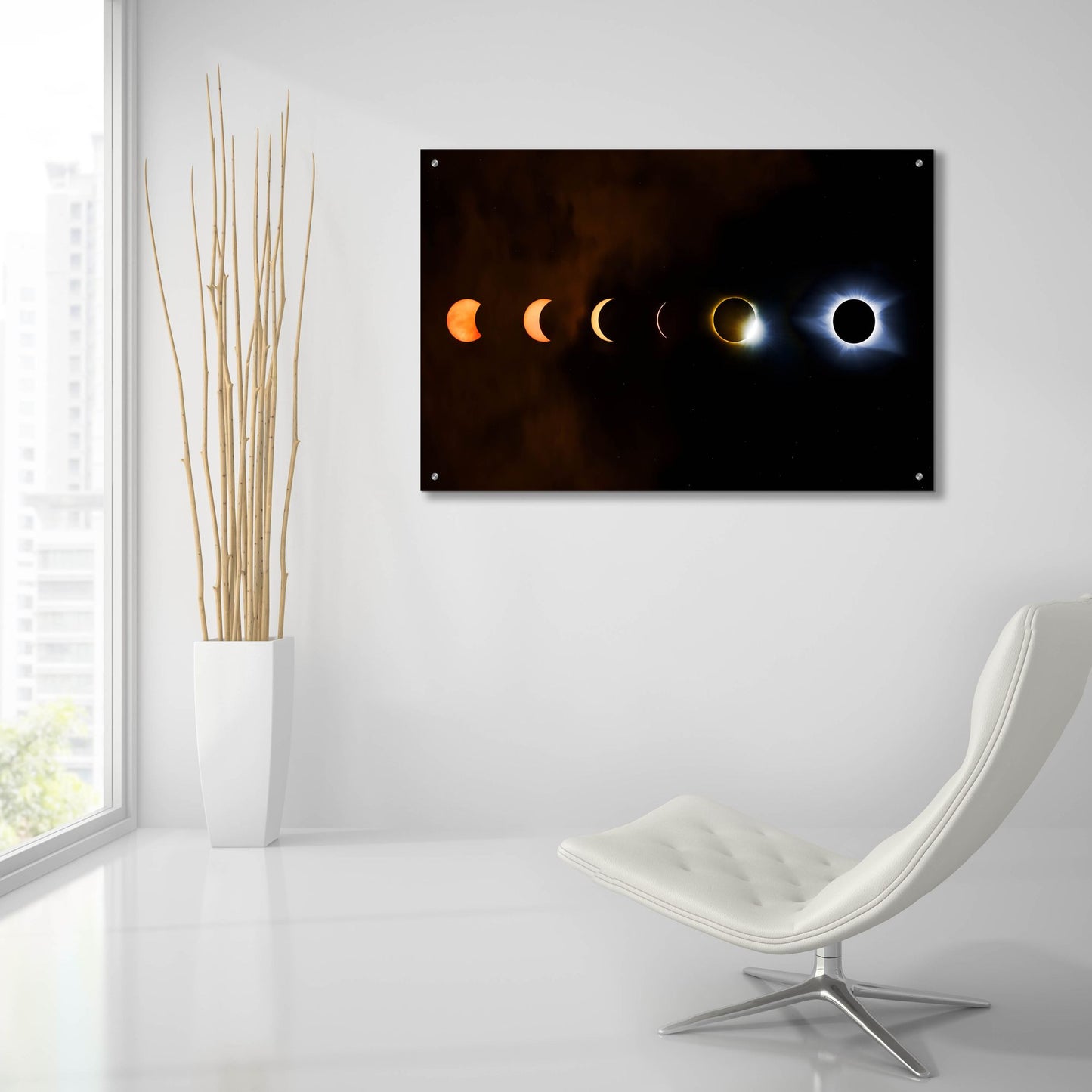 Epic Art 'Great American Eclipse' by Jonathan Ross, Acrylic Glass Wall Art,36x24