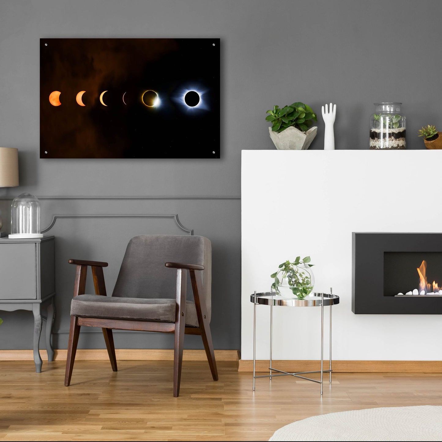 Epic Art 'Great American Eclipse' by Jonathan Ross, Acrylic Glass Wall Art,36x24