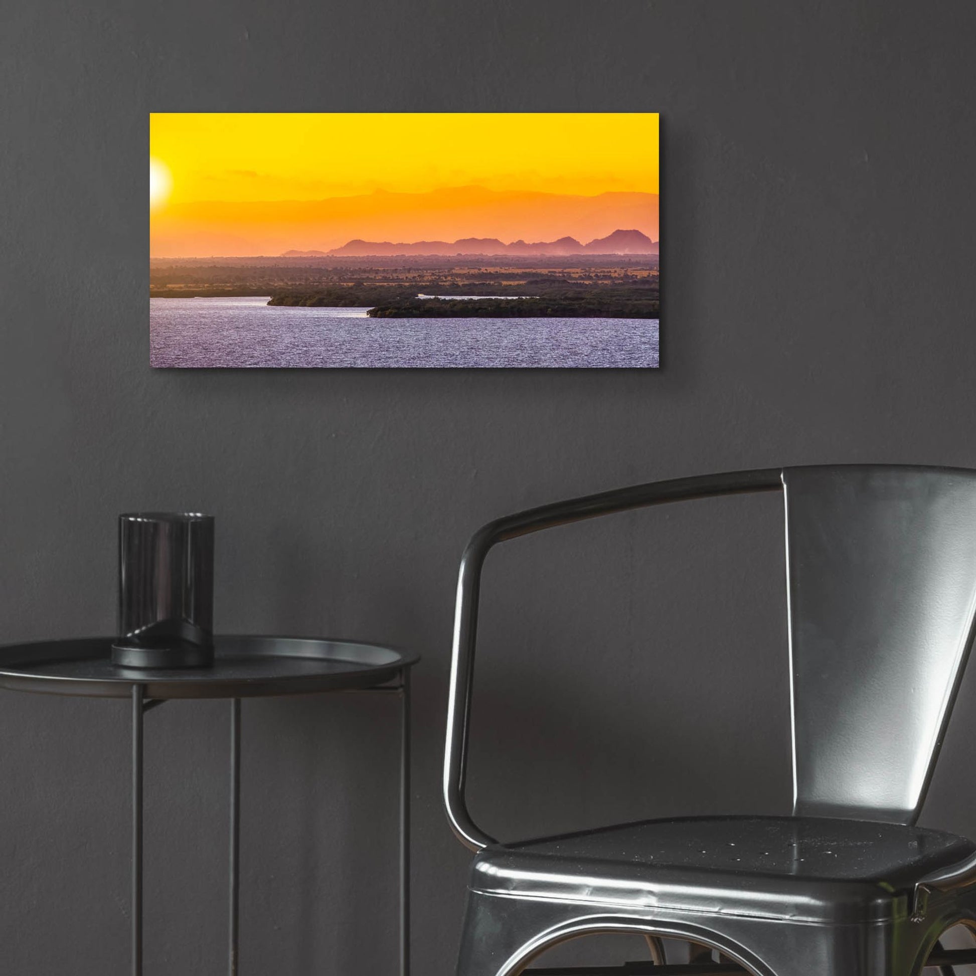 Epic Art 'Islands In The Sunset' by Jonathan Ross, Acrylic Glass Wall Art,24x12