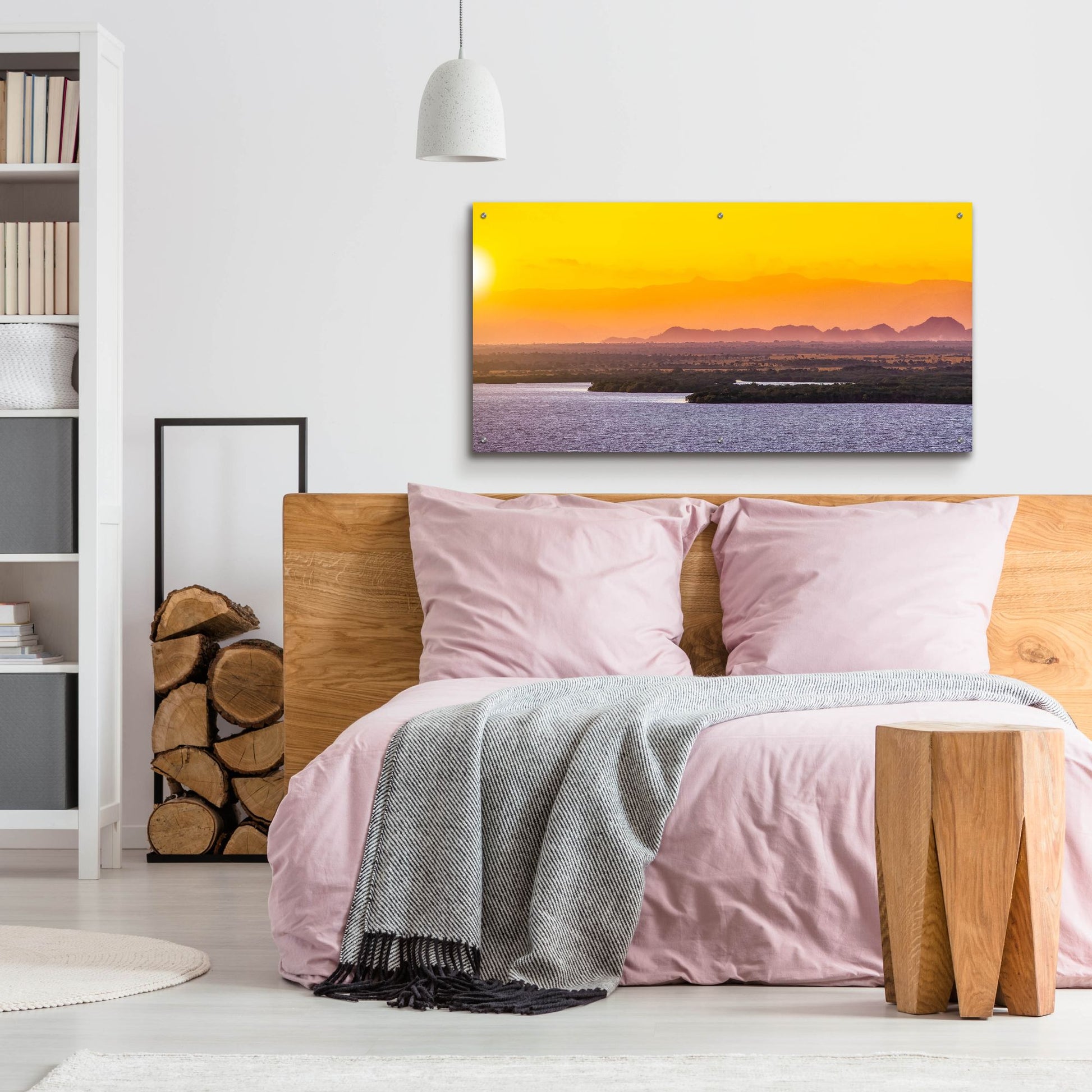 Epic Art 'Islands In The Sunset' by Jonathan Ross, Acrylic Glass Wall Art,48x24