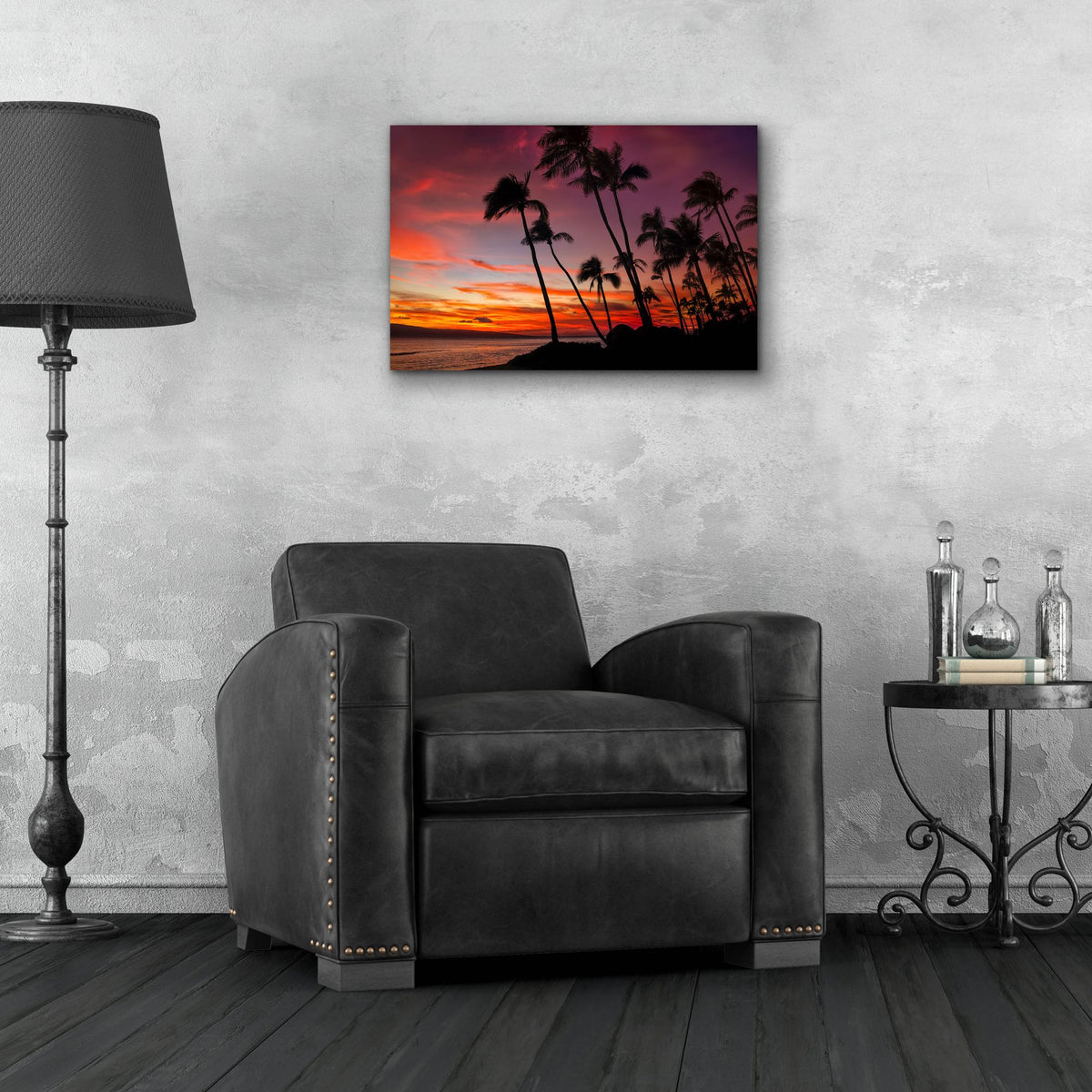 Epic Art 'Maui Sunset' by Jonathan Ross, Acrylic Glass Wall Art,24x16