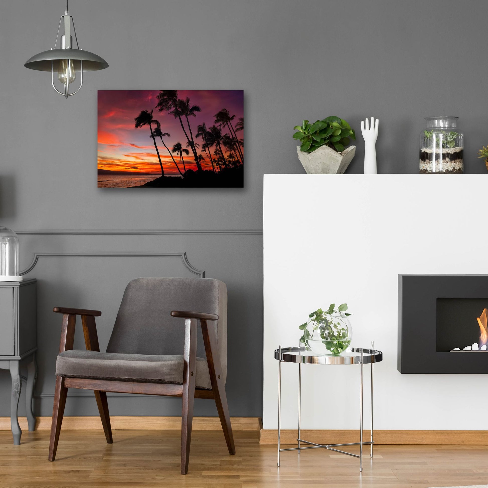 Epic Art 'Maui Sunset' by Jonathan Ross, Acrylic Glass Wall Art,24x16