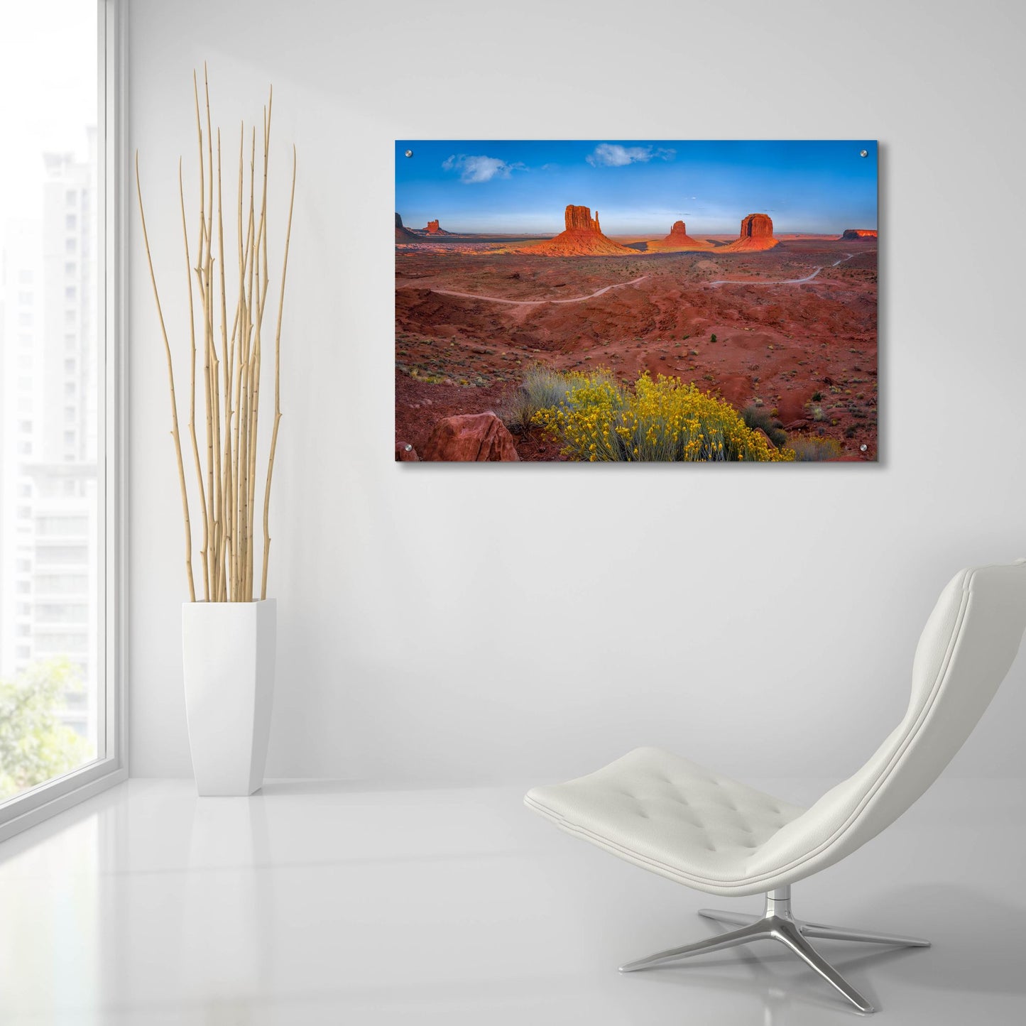 Epic Art 'Monument Valley' by Jonathan Ross, Acrylic Glass Wall Art,36x24