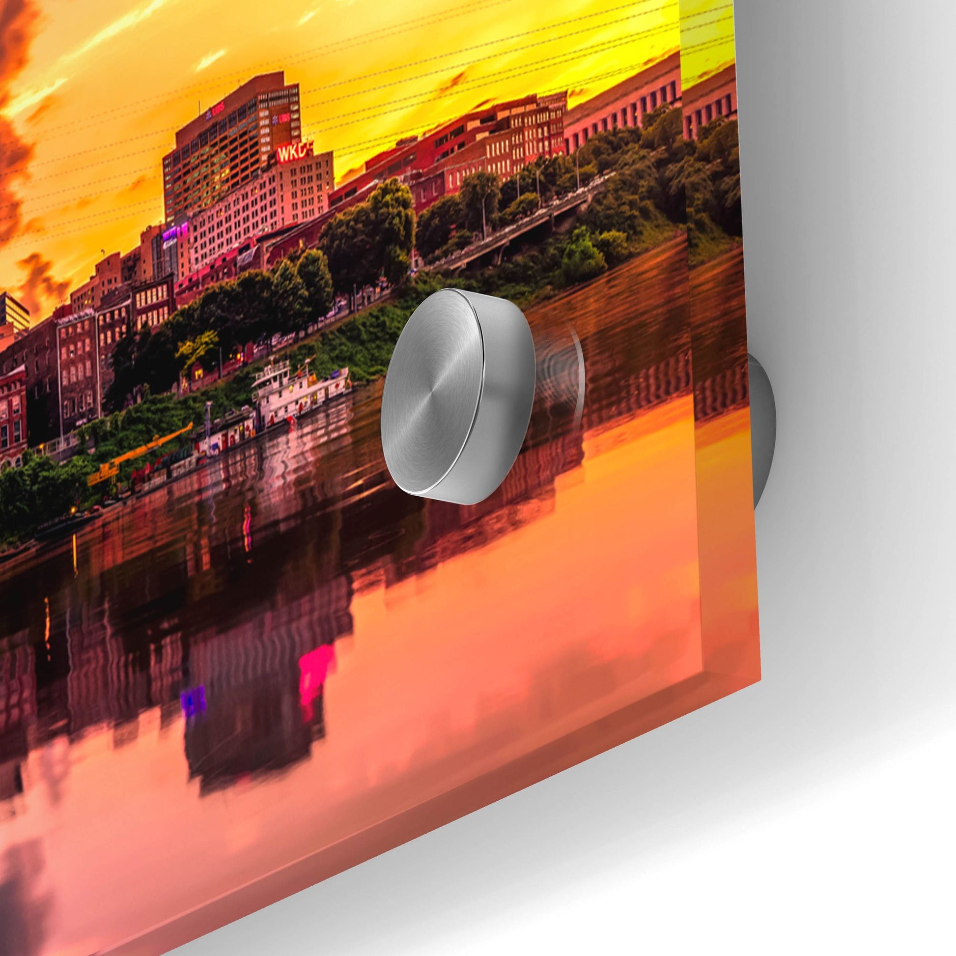 Epic Art 'Nashvile After The Storm' by Jonathan Ross, Acrylic Glass Wall Art,36x12