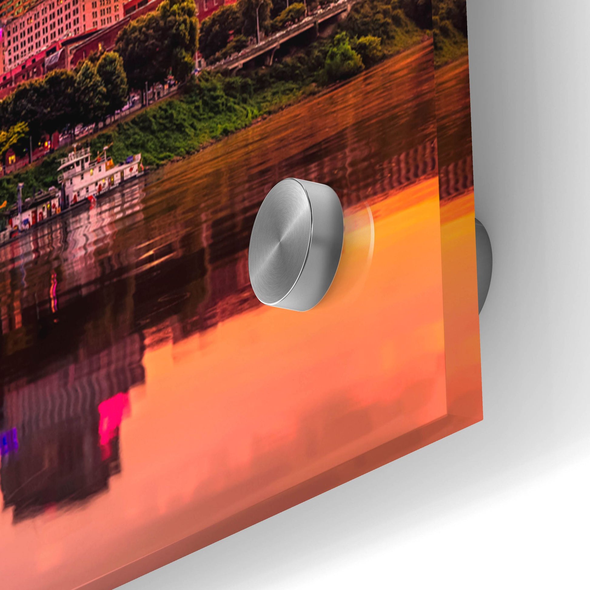 Epic Art 'Nashvile After The Storm' by Jonathan Ross, Acrylic Glass Wall Art,48x16