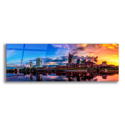 Epic Art 'Nashvile After The Storm' by Jonathan Ross, Acrylic Glass Wall Art