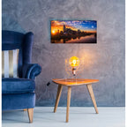 Epic Art 'Nashville Sunset' by Jonathan Ross, Acrylic Glass Wall Art,24x12