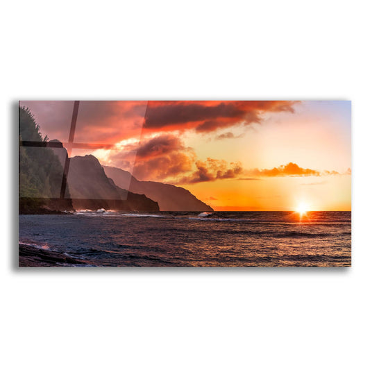 Epic Art 'Nepali Coast Sunset' by Jonathan Ross, Acrylic Glass Wall Art