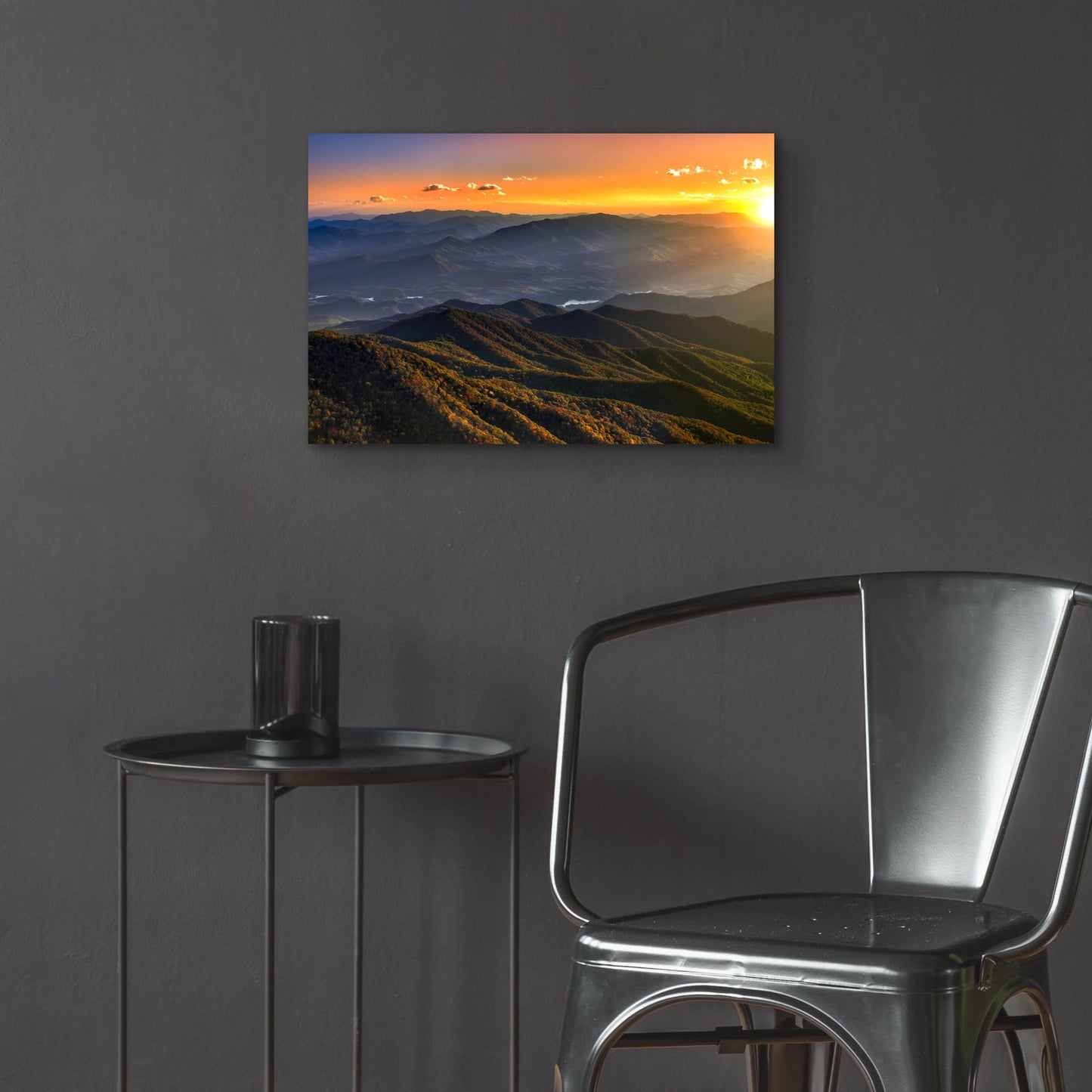 Epic Art 'Smoky Mountains Sunset' by Jonathan Ross, Acrylic Glass Wall Art,24x16