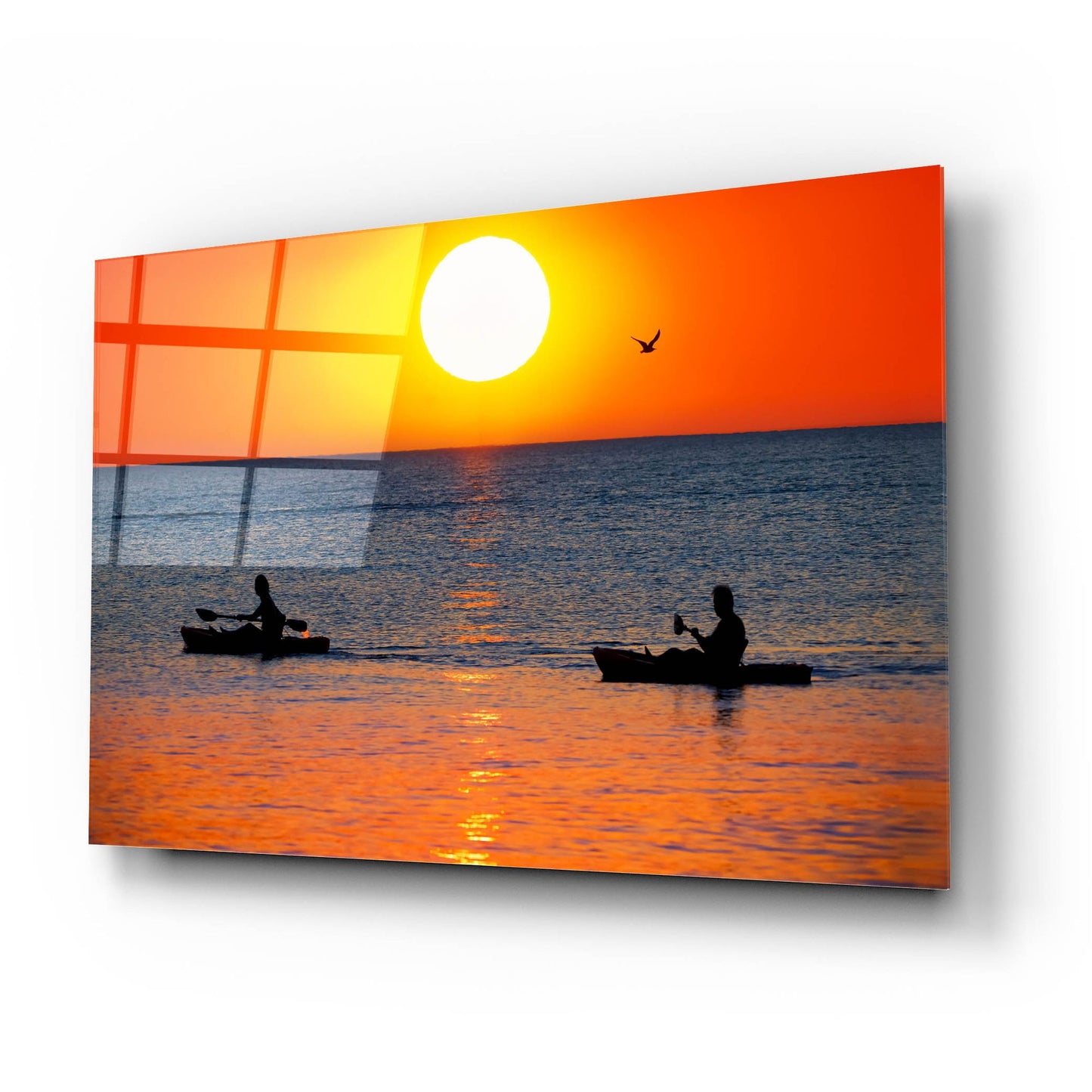 Epic Art 'Sunset Excursion' by Jonathan Ross, Acrylic Glass Wall Art,24x16