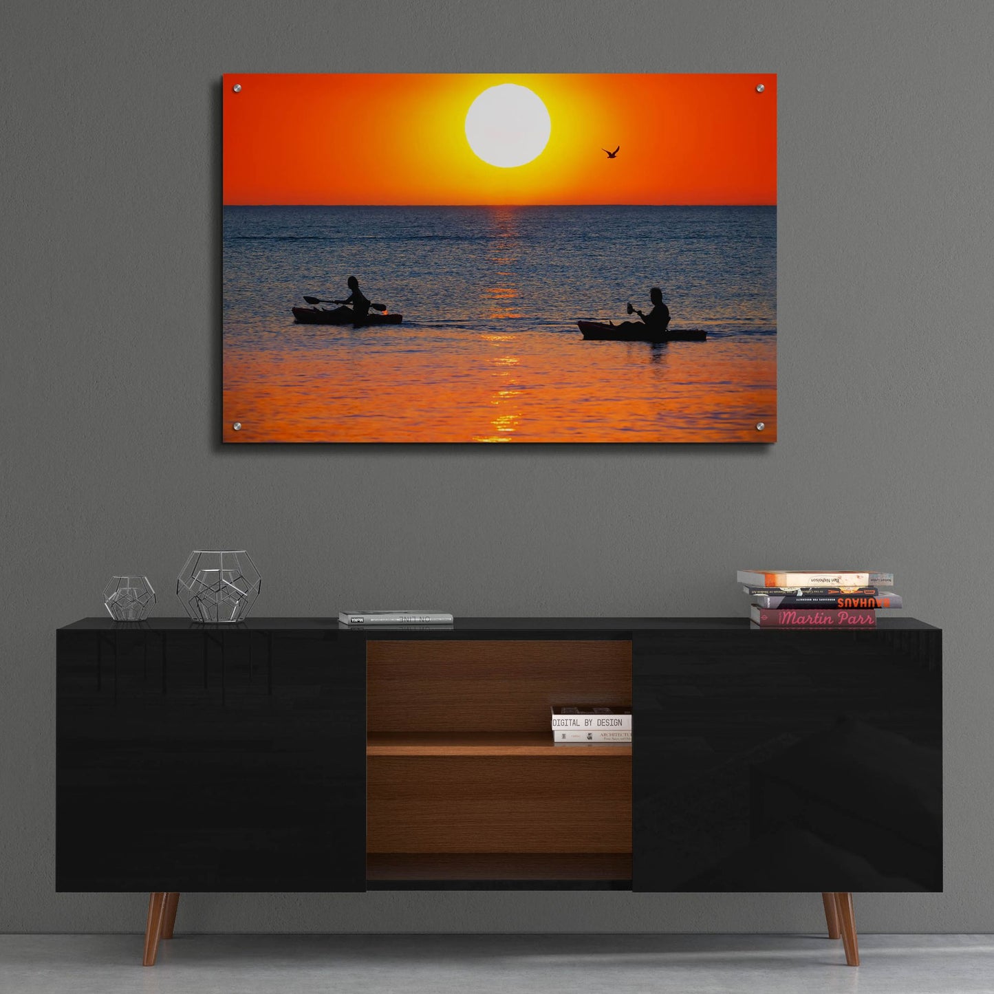 Epic Art 'Sunset Excursion' by Jonathan Ross, Acrylic Glass Wall Art,36x24