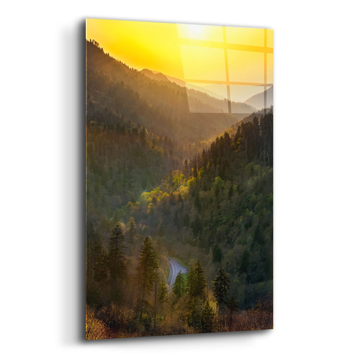 Epic Art 'Sunset Valley In The Smokies' by Jonathan Ross, Acrylic Glass Wall Art,12x16