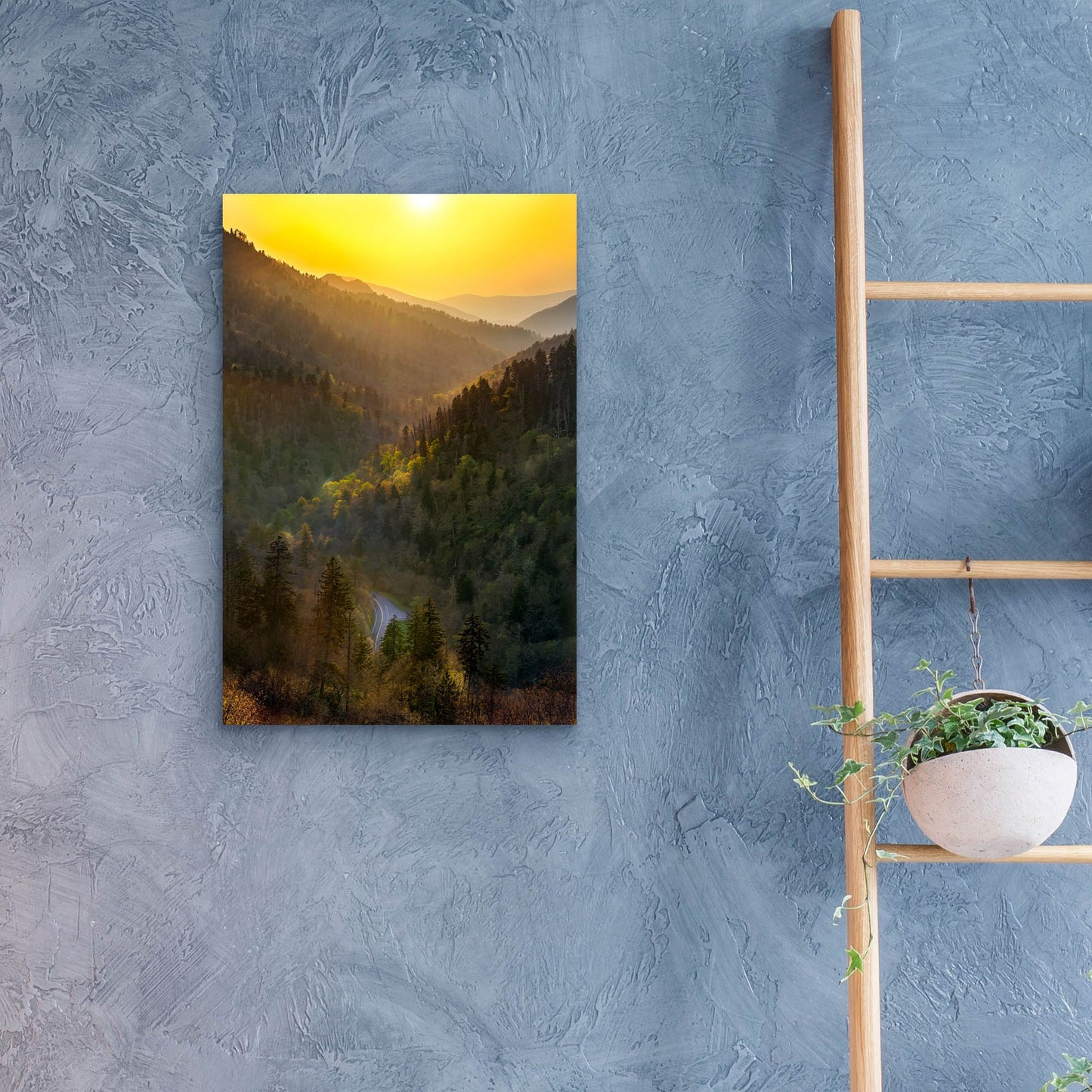 Epic Art 'Sunset Valley In The Smokies' by Jonathan Ross, Acrylic Glass Wall Art,16x24