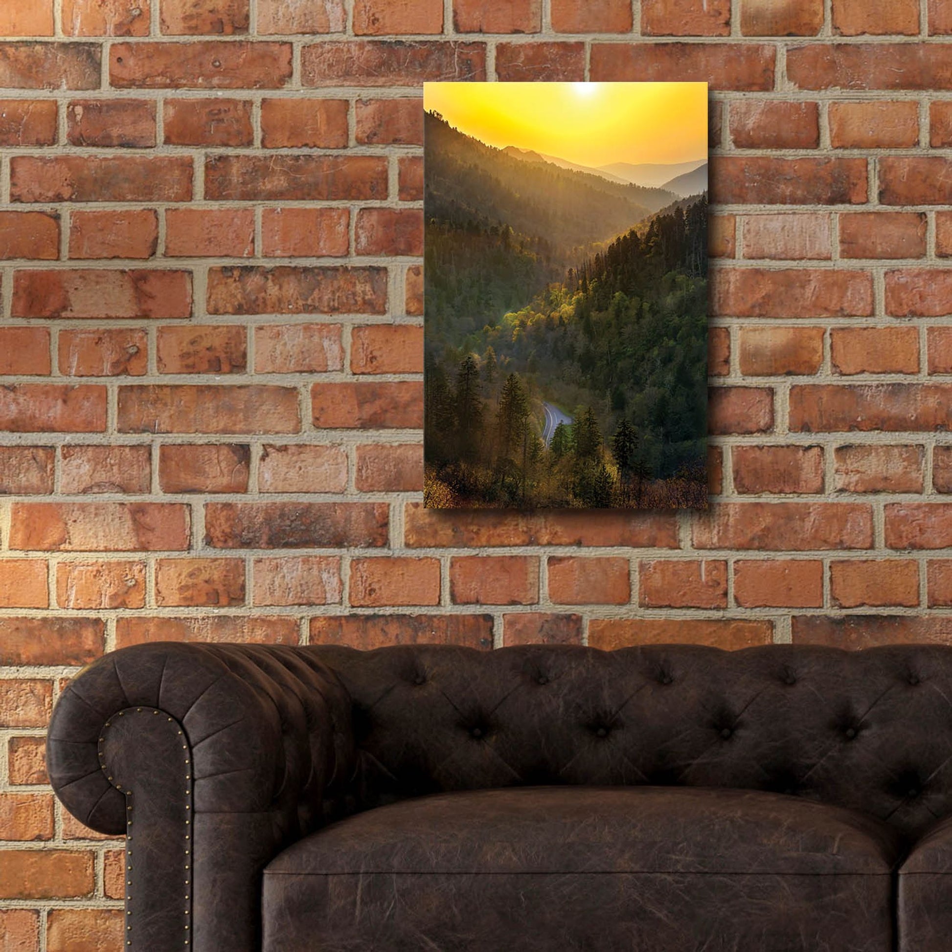 Epic Art 'Sunset Valley In The Smokies' by Jonathan Ross, Acrylic Glass Wall Art,16x24