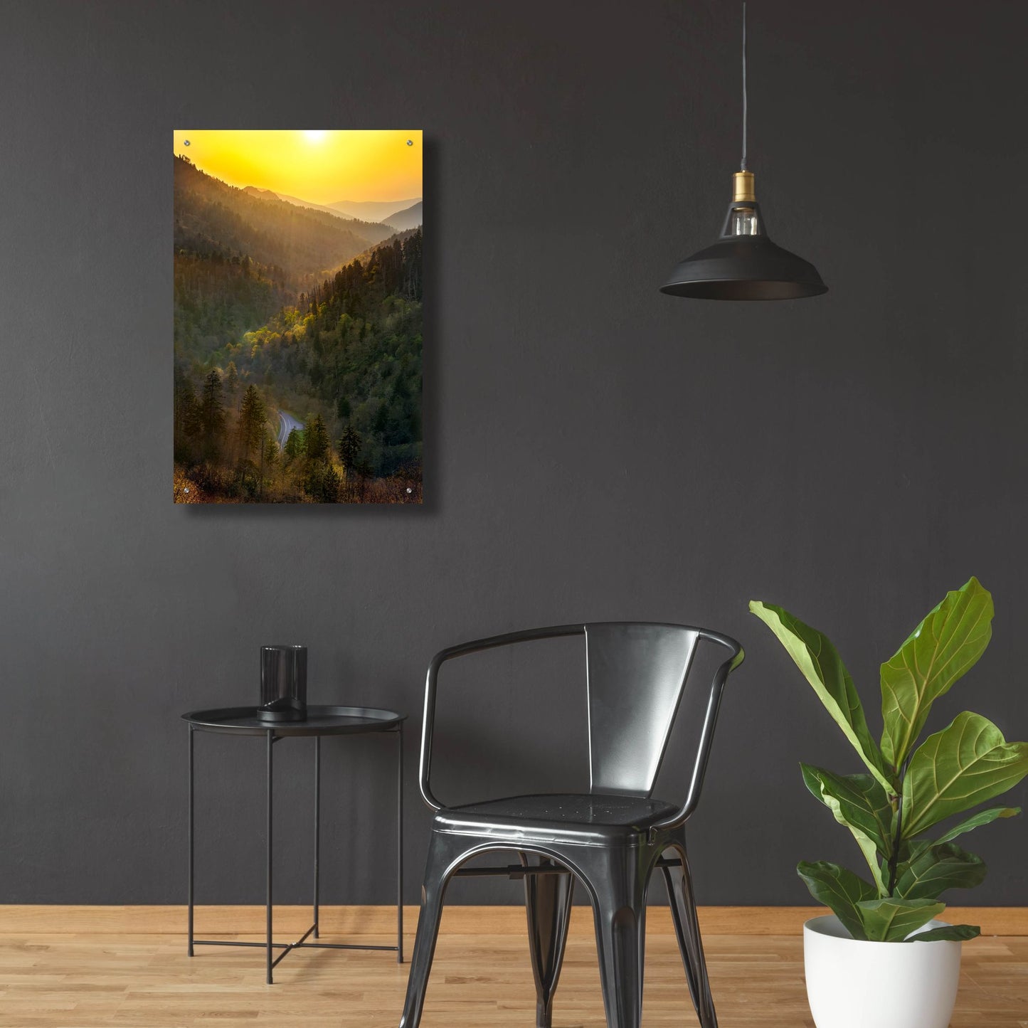 Epic Art 'Sunset Valley In The Smokies' by Jonathan Ross, Acrylic Glass Wall Art,24x36