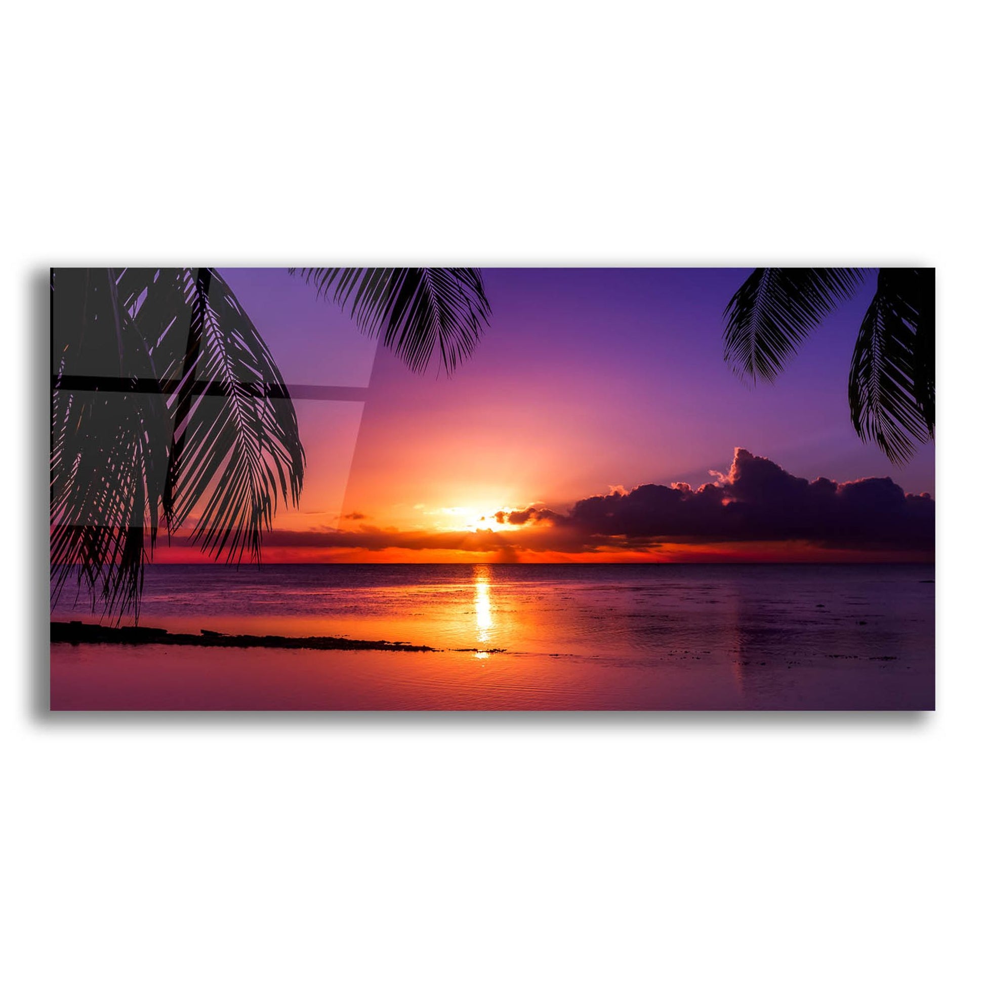 Epic Art 'Tahiti Sunset' by Jonathan Ross, Acrylic Glass Wall Art