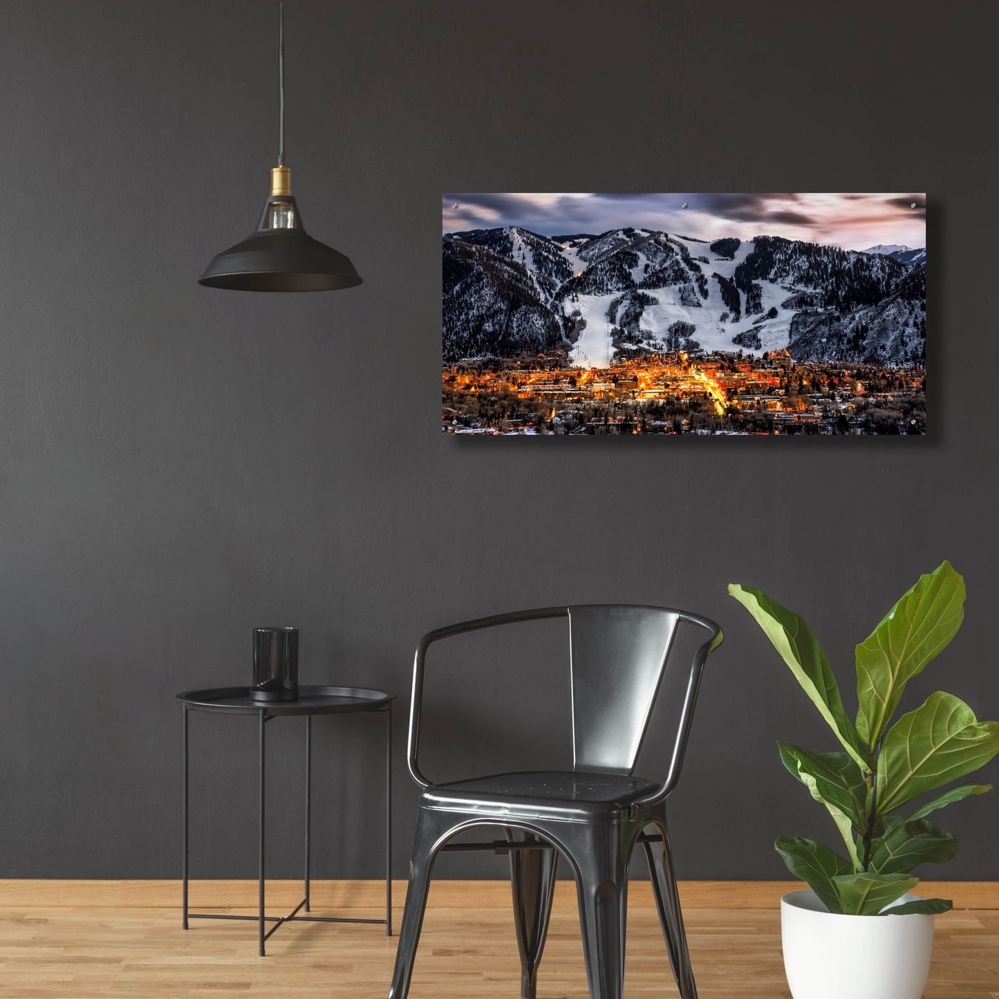 Epic Art 'Aspen Overlook' by Jonathan Ross, Acrylic Glass Wall Art,48x24