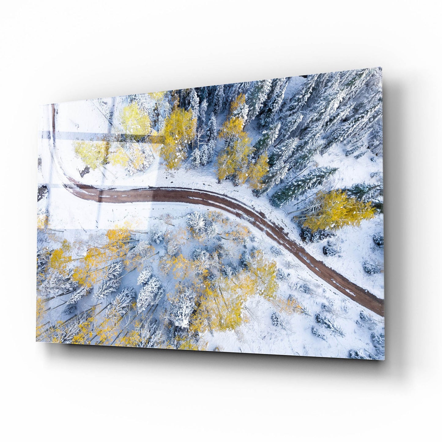 Epic Art 'Snowmass Road' by Jonathan Ross, Acrylic Glass Wall Art,16x12